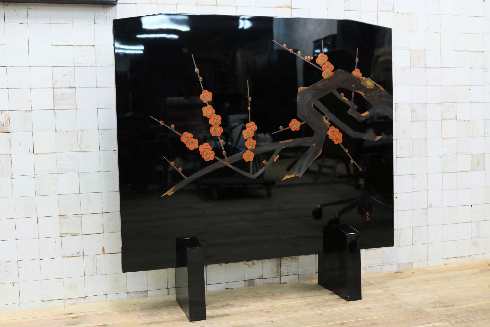 GMHH26○衝立 パーテーション オブジェ 飾り板 仕切り板 間仕切り 和家具 和モダン 和室 座敷 古民家 レトロ