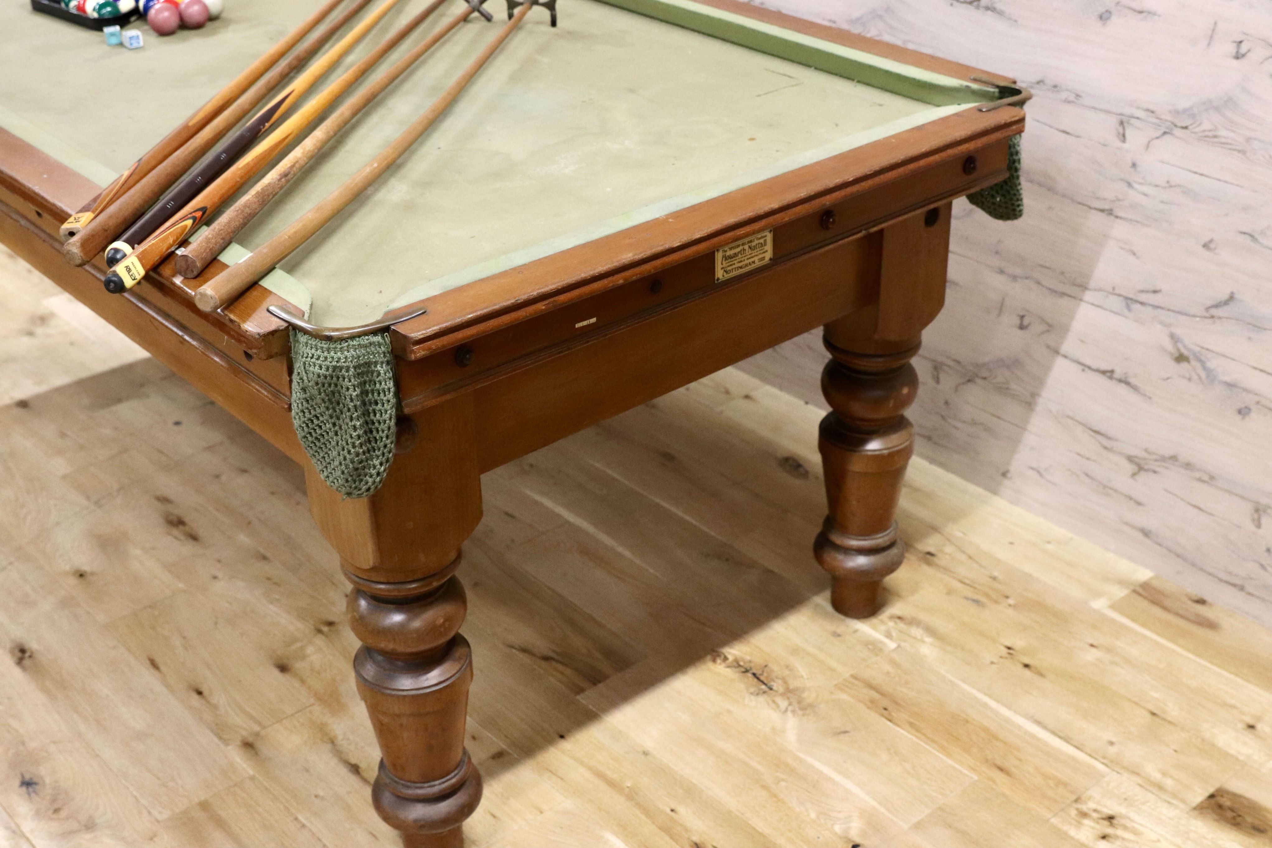 GMFN428○Howarth Nuttall 英国 イギリス アンティーク 1930年代 超希少 スヌーカーテーブル ビリヤード台 店舗什器 遊技台※発送不可