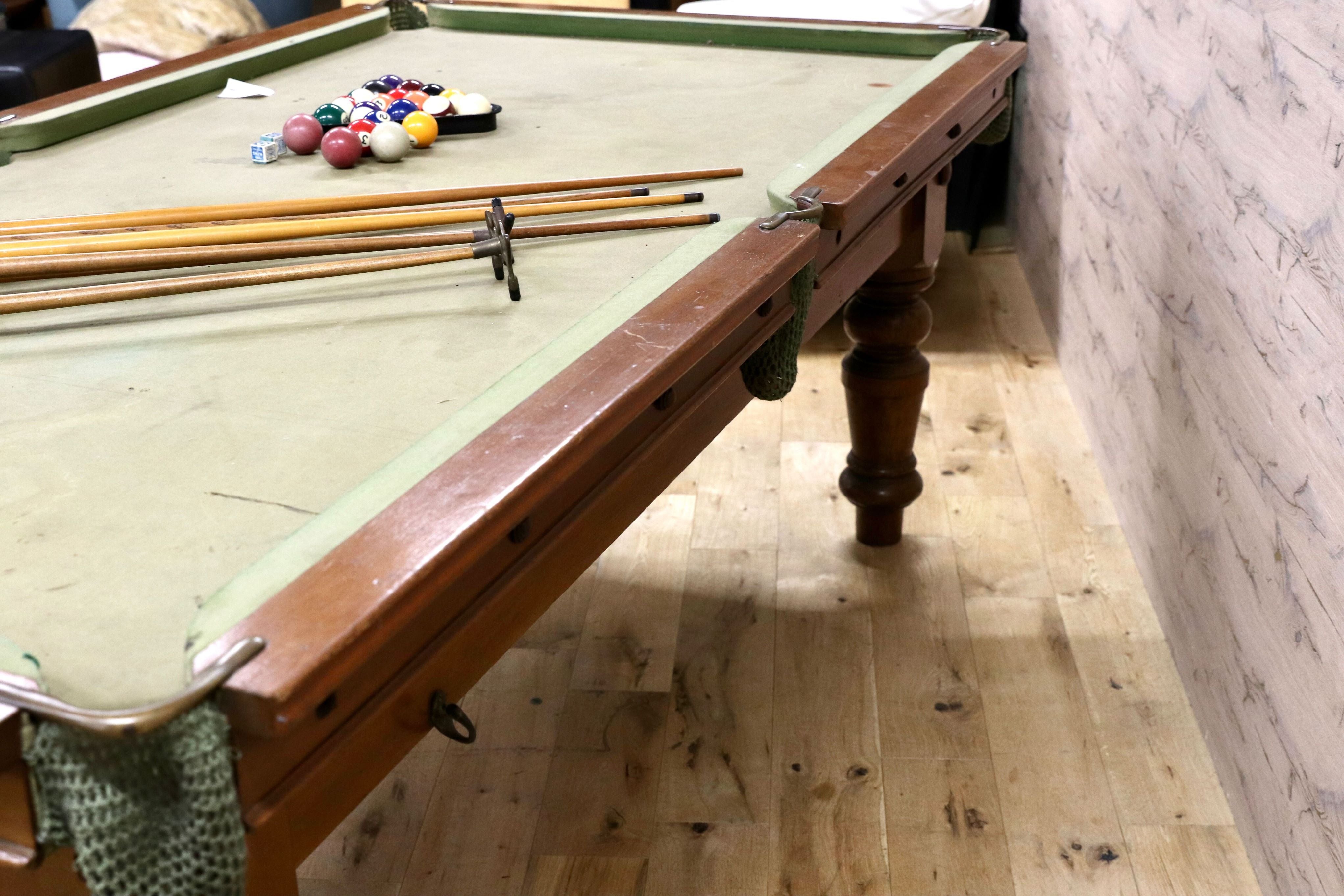 GMFN428○Howarth Nuttall 英国 イギリス アンティーク 1930年代 超希少 スヌーカーテーブル ビリヤード台 店舗什器 遊技台※発送不可