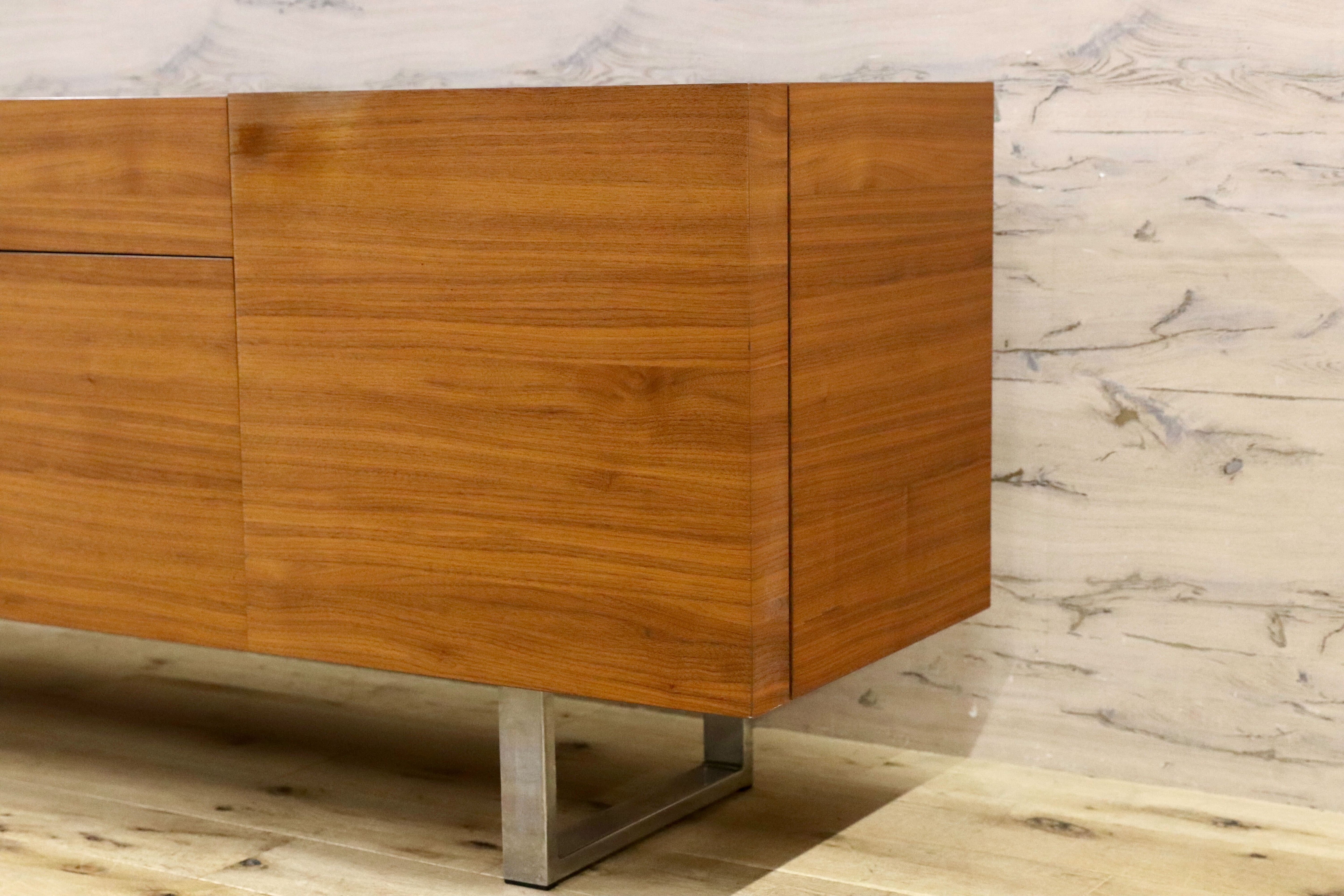 GMHS397○Calligaris / カリガリス HORIZON サイドボード リビングボード Marelli & Molteni イタリアモダン ウォールナット 北欧スタイル
