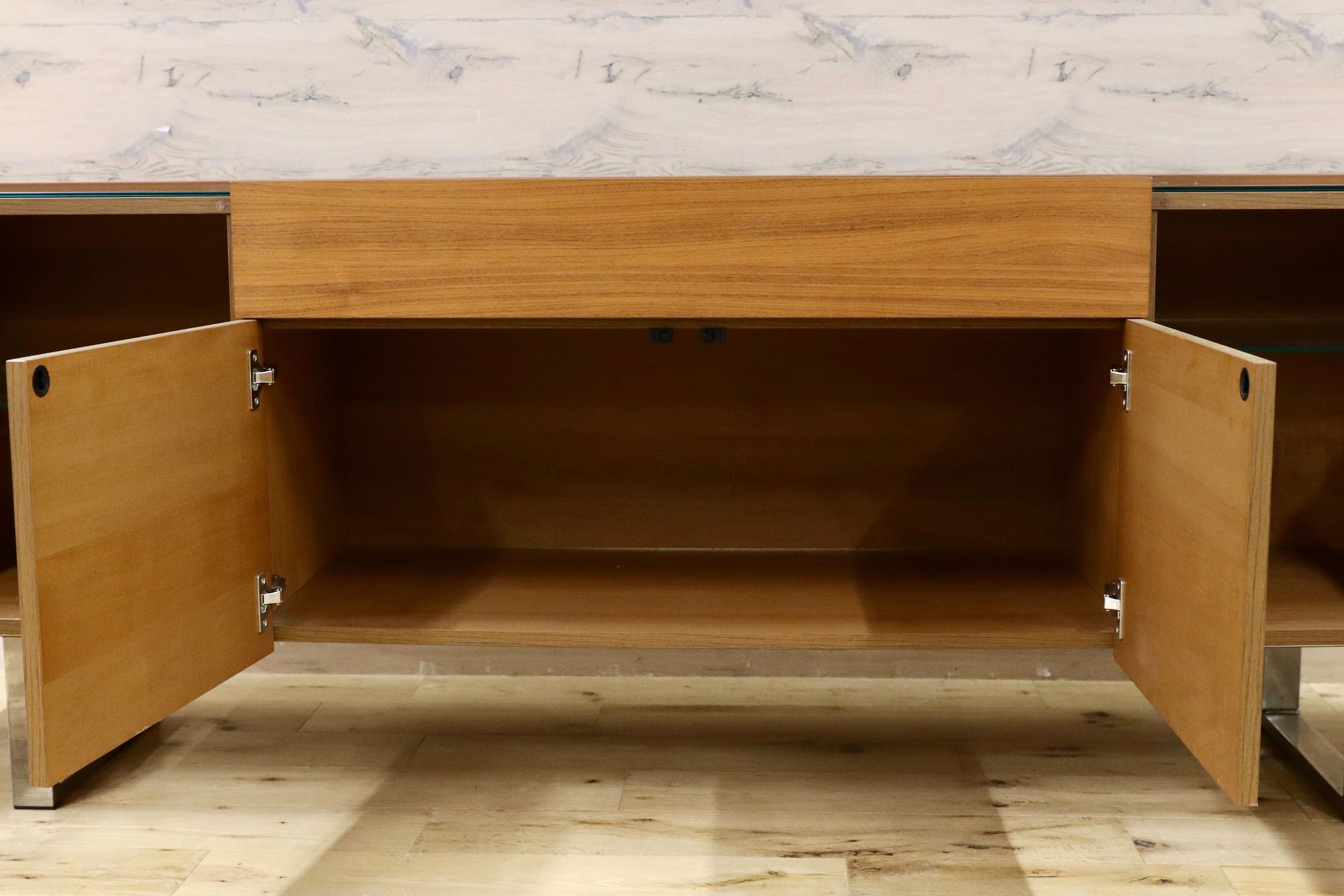 GMHS397○Calligaris / カリガリス HORIZON サイドボード リビングボード Marelli & Molteni イタリアモダン ウォールナット 北欧スタイル