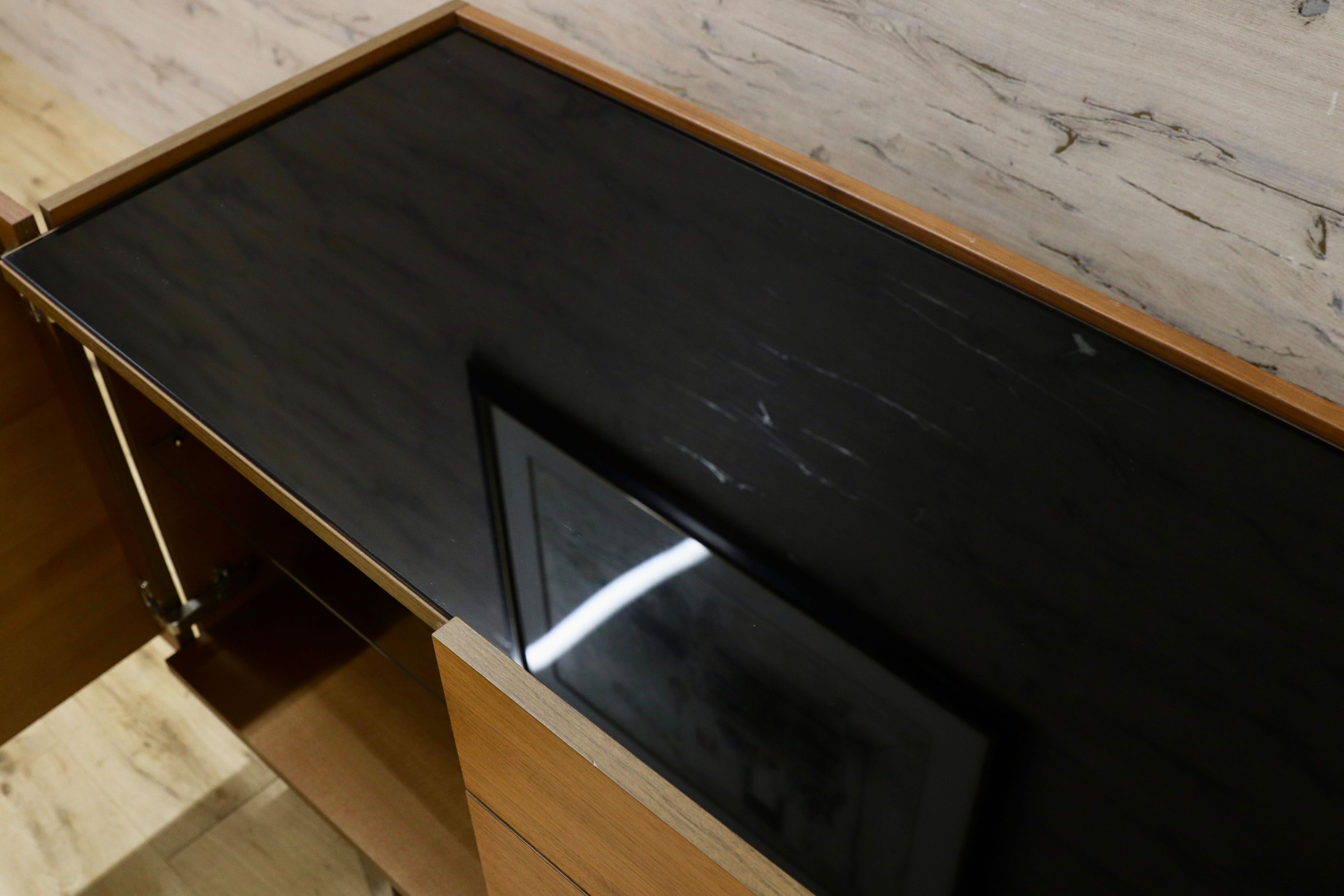 GMHS397○Calligaris / カリガリス HORIZON サイドボード リビングボード Marelli & Molteni イタリアモダン ウォールナット 北欧スタイル