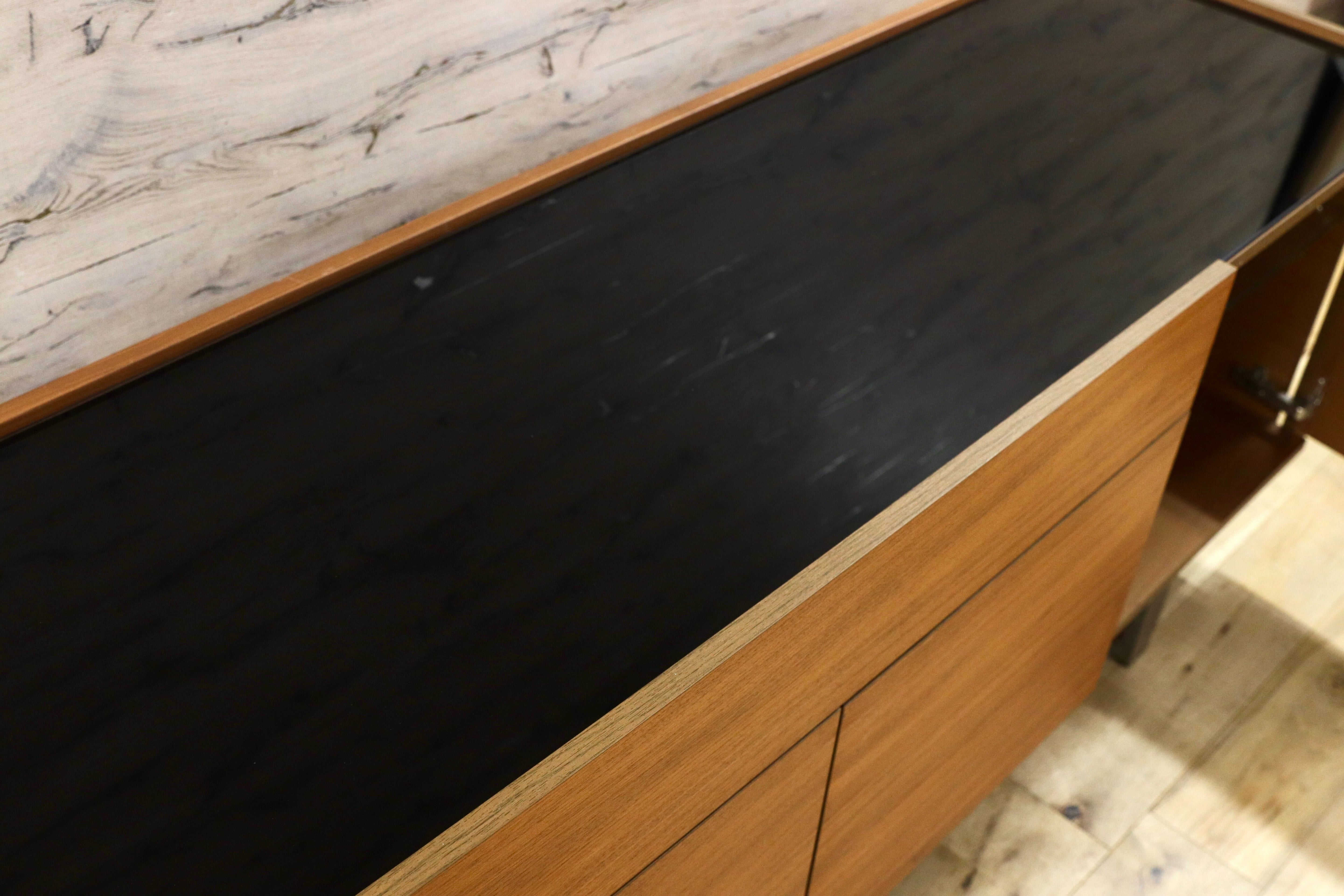 GMHS397○Calligaris / カリガリス HORIZON サイドボード リビングボード Marelli & Molteni イタリアモダン ウォールナット 北欧スタイル