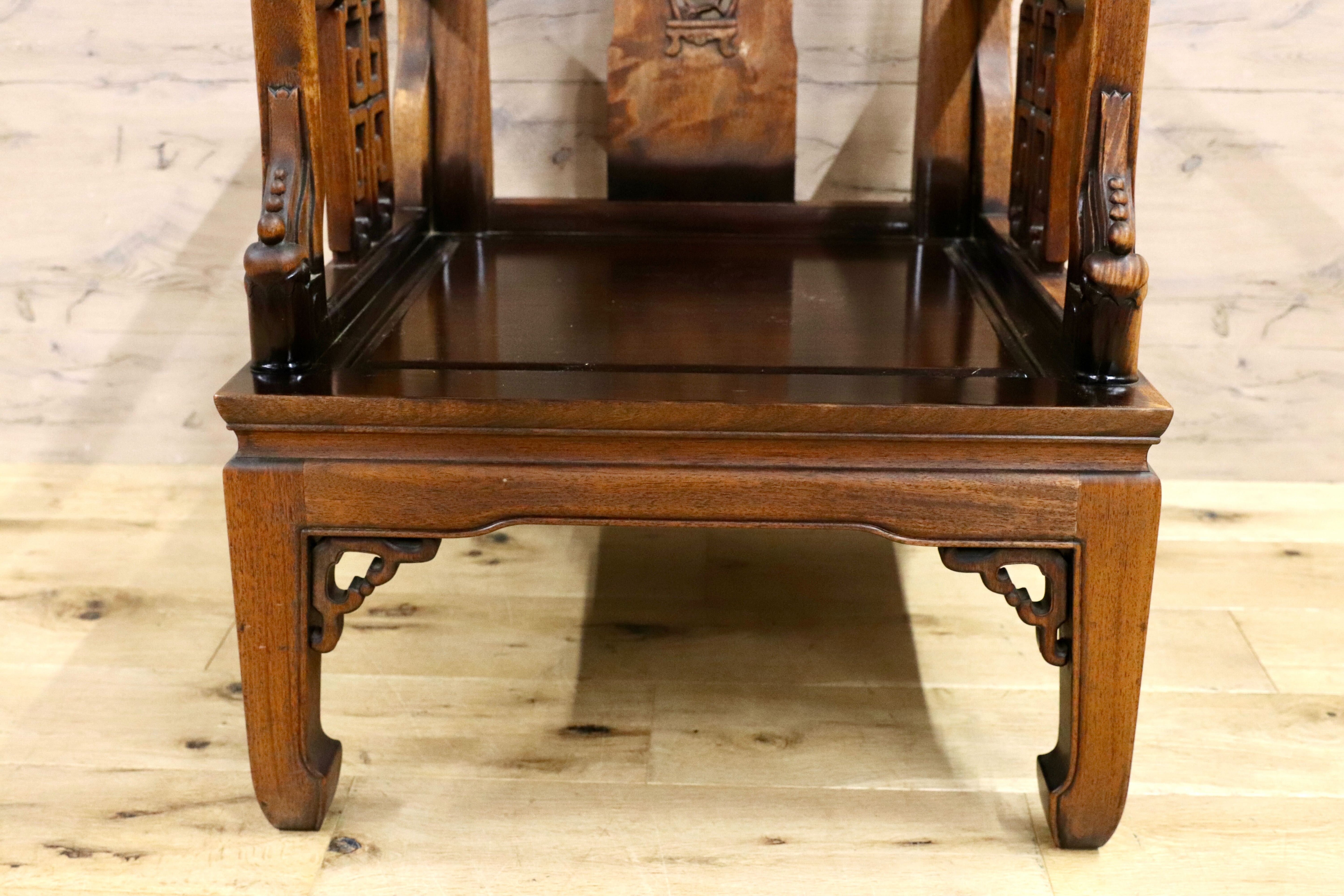 GMHS297V○中国美術 唐木家具 アームチェア 椅子 無垢材 民藝 最高級 ヴィンテージ アンティーク アジアン