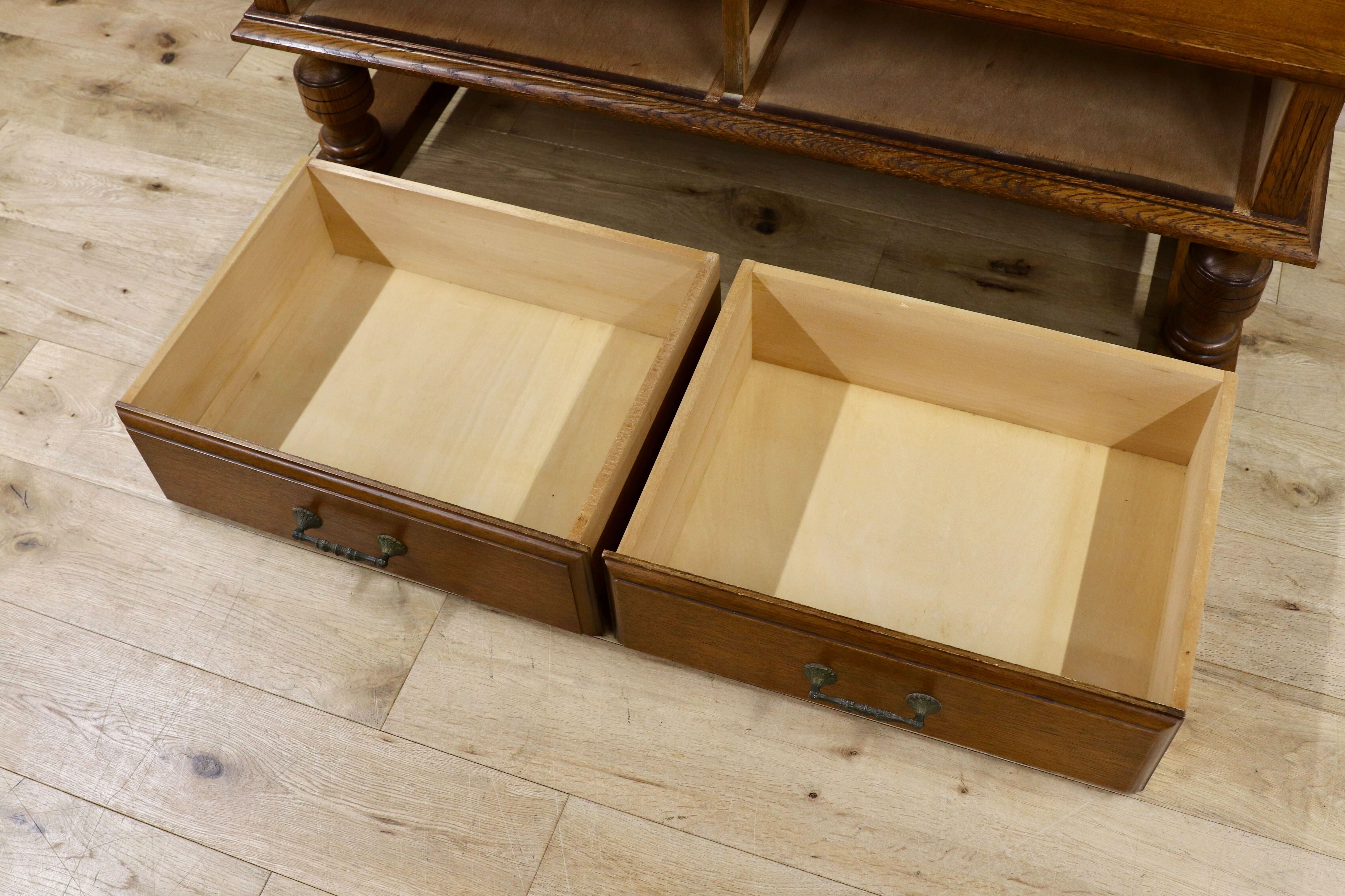 GMHK693○起立木工 / KIRITSU FURNITURE アンティーク キャビネット ブックキャビネット 飾り棚 オールド ヴィンテージ オーク レトロ