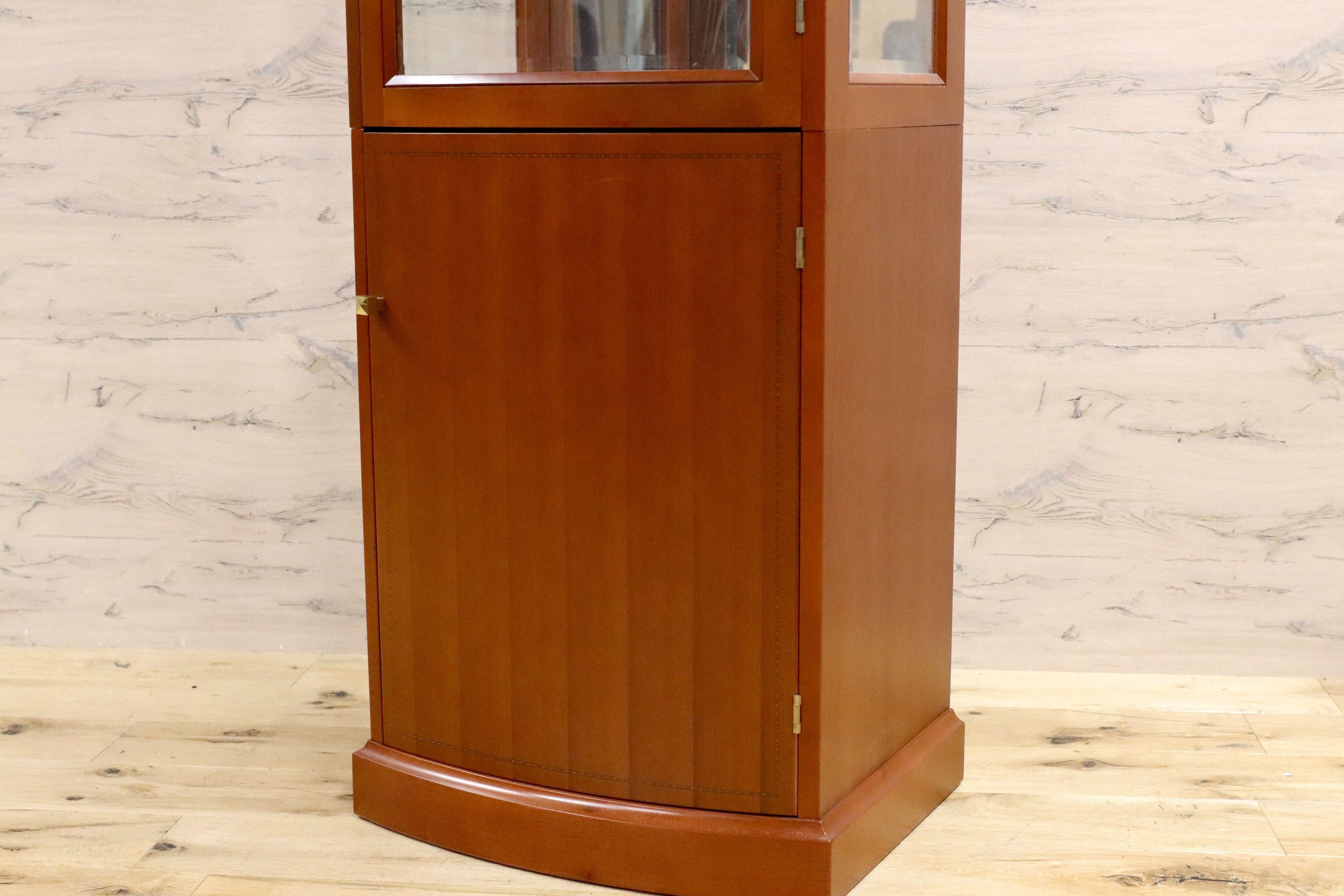 GMFN335○CONDE HOUSE / カンディハウス インテリアセンター キャビネット飾り棚 ショーケース チェリー 北欧スタイル