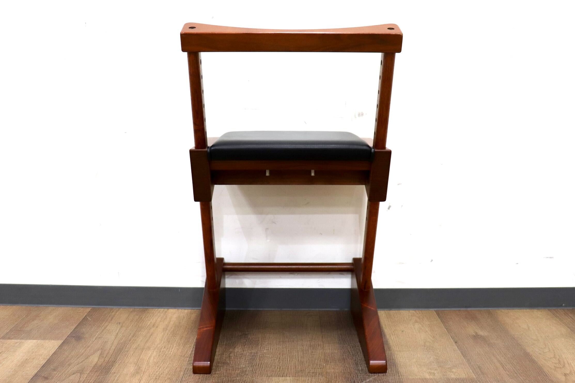 GMHK869○匠工芸 / TAKUM ダックチェア デスクチェア 椅子 チェア 座面高さ調節可能 レザー 旭川家具