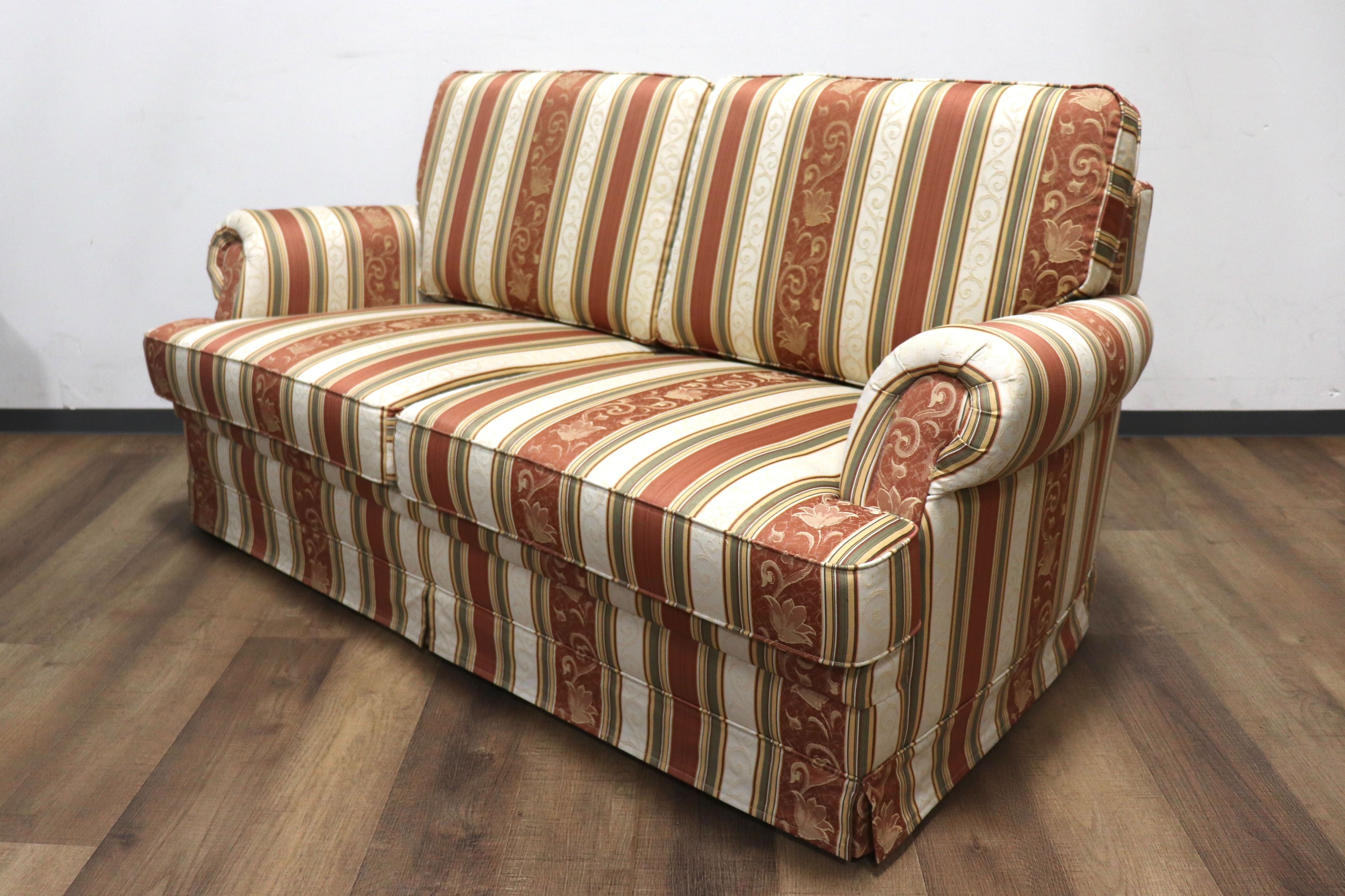 GMHK193○maruni / マルニ 地中海 モナコハイ 2人掛けソファ ラブソファ 2シーター ファブリック エレガント ヨーロピアン 定価約26万