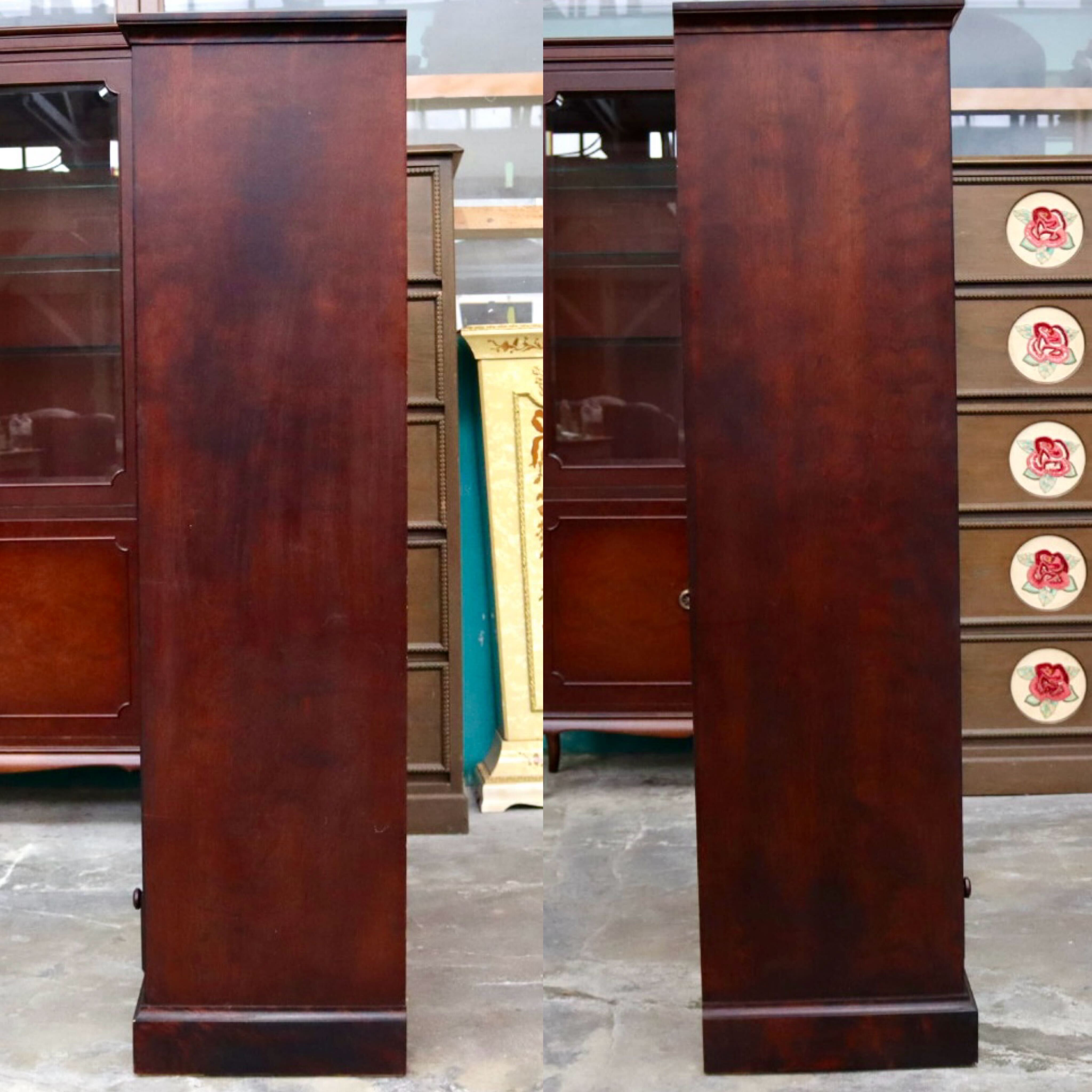 GMIH325○和光 NEW北海 抽戸書棚 本棚 ブックシェルフ 飾り棚 キャビネット 樺材 本箱 収納家具 民芸家具 引き出し 和モダン 旭川家具