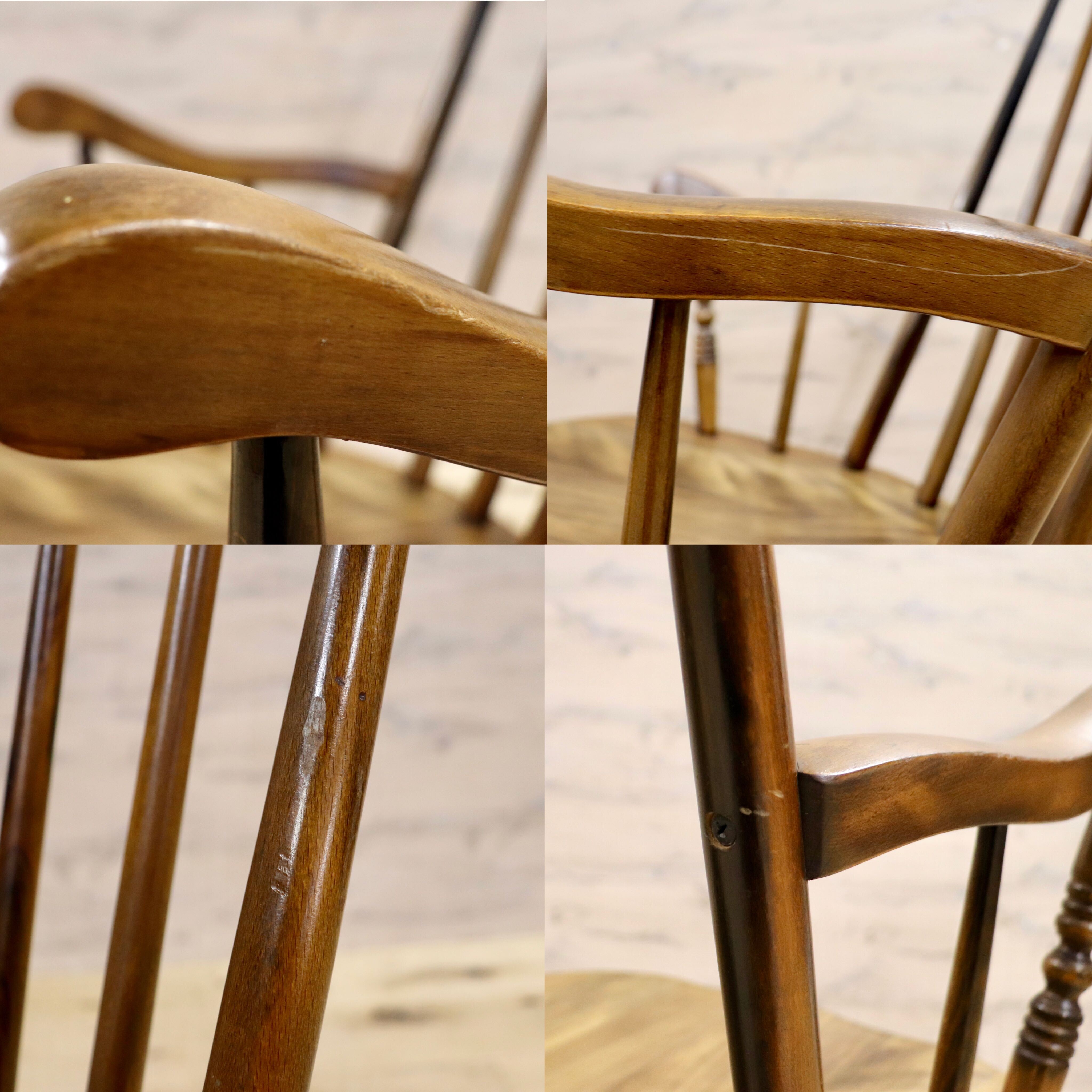 GMHN103○飛騨家具 ロッキングチェア アームチェア 揺り椅子 レトロ カントリー 古民家 ビンテージ アンティーク