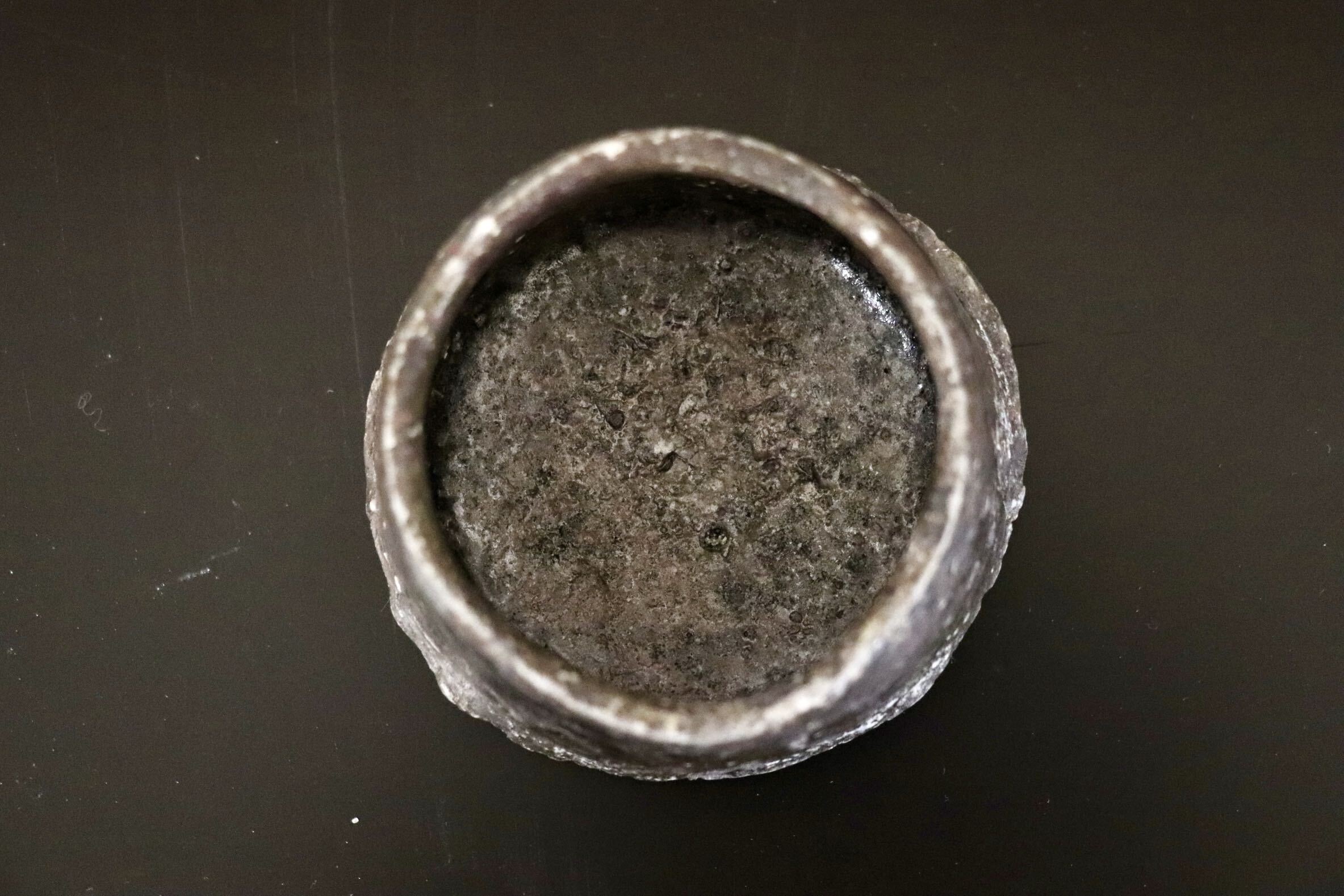 GMJO113○千代市陶房 清水万佐年 丹波焼 焼〆ぐい呑 伝統工芸 丹波立杭焼 丹波篠山
