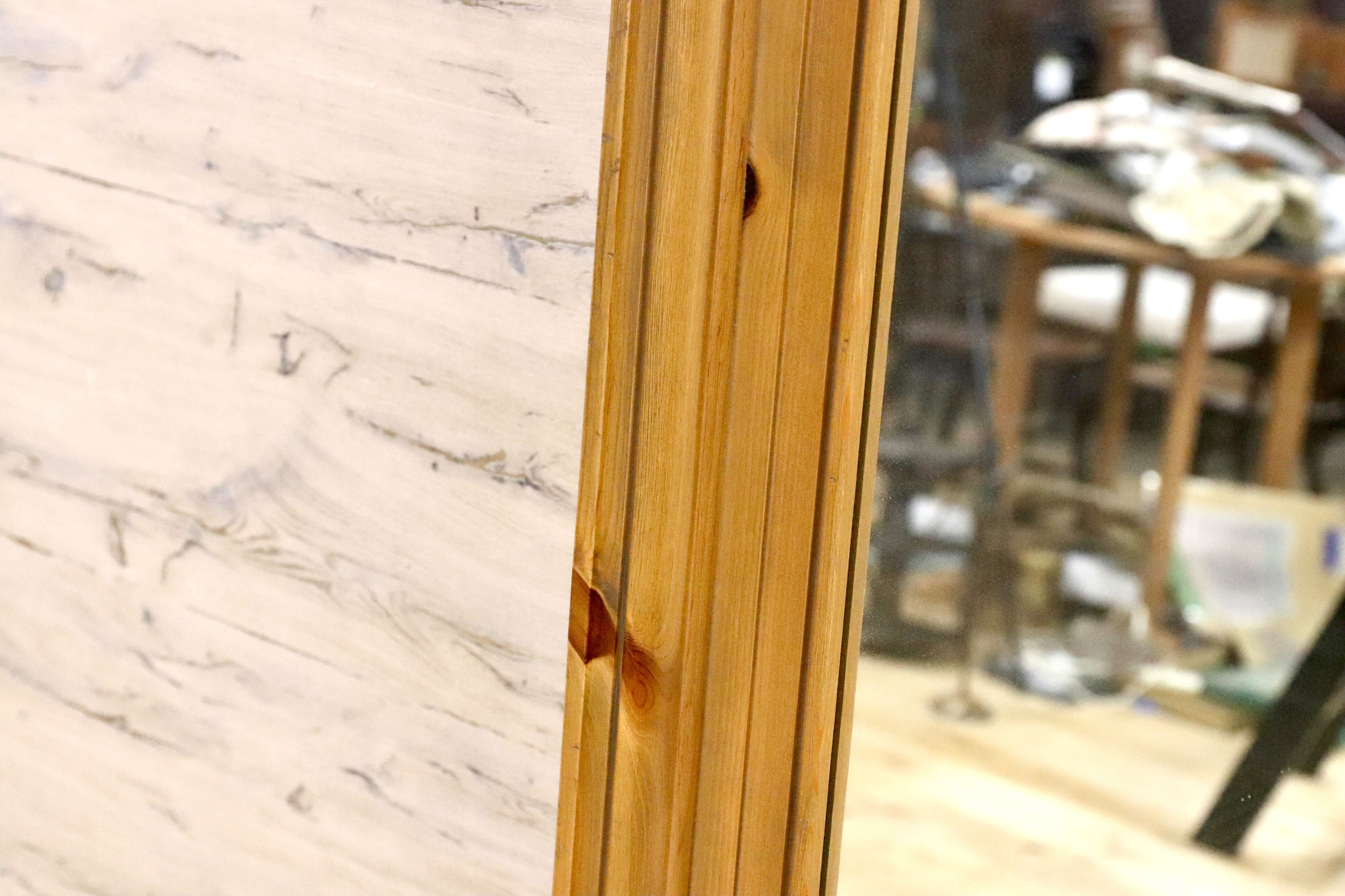 GMHS543○広松木工 / HIROMATSU FURNITURE SANTA FE ウォールミラー 姿見 サンタフェ パイン材 定価約29.3万 モデルルーム展示品