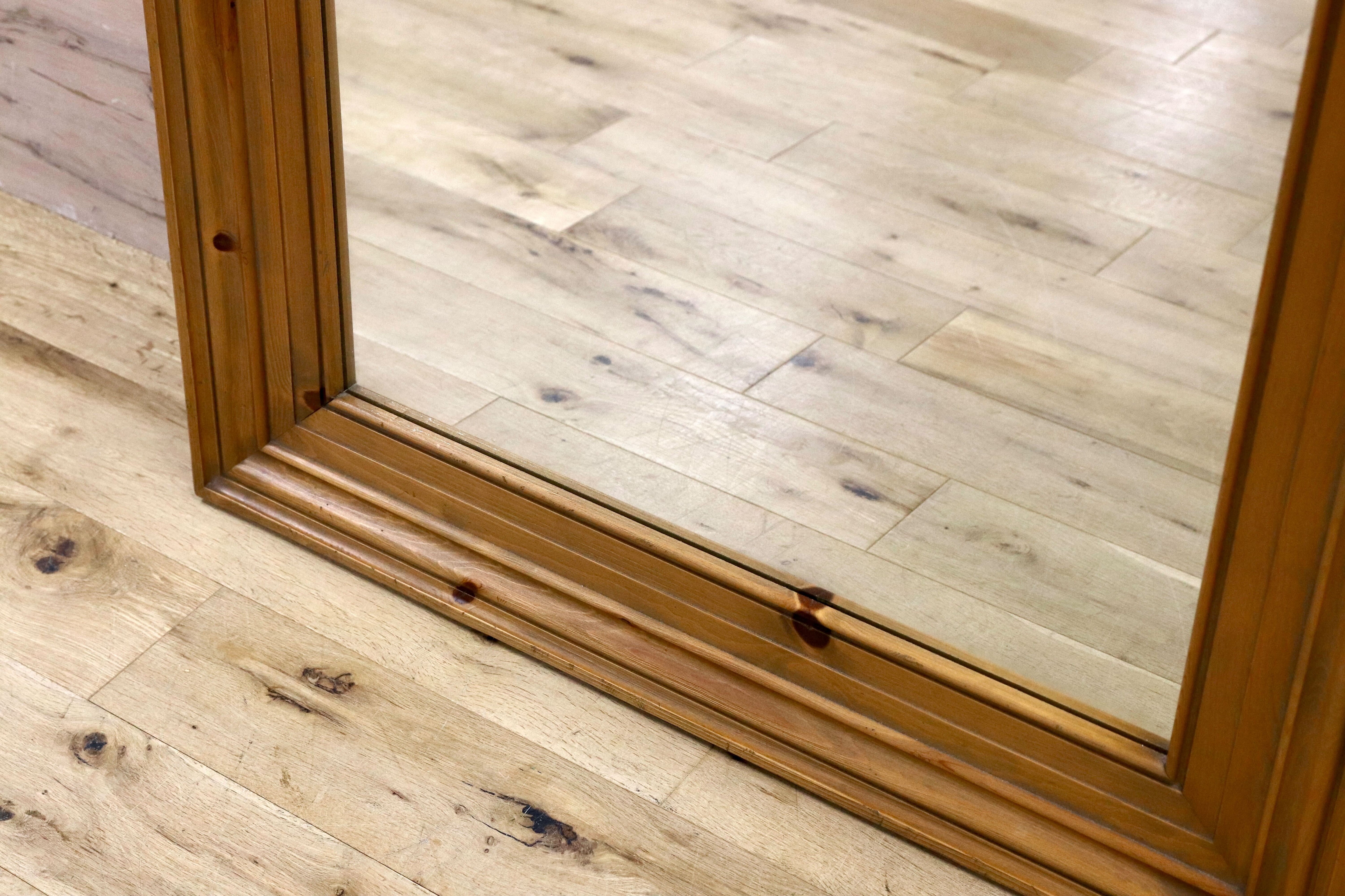 GMHS543○広松木工 / HIROMATSU FURNITURE SANTA FE ウォールミラー 姿見 サンタフェ パイン材 定価約29.3万 モデルルーム展示品