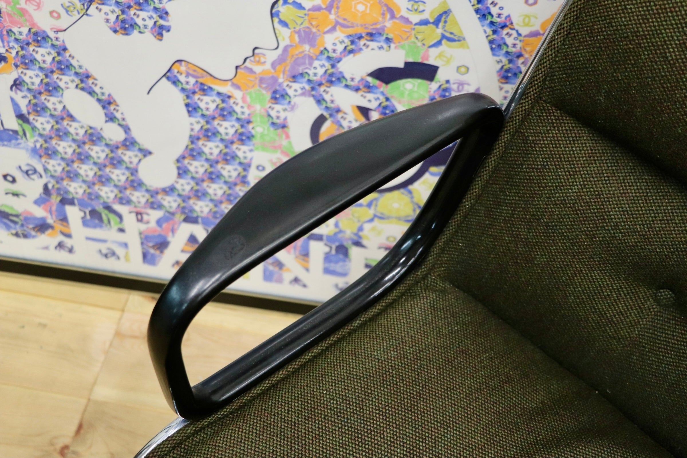 GMJK174G〇Pollock / ポロックチェア ヴィンテージ デスクチェア モスグリーン ミッドセンチュリー デザイナーズ KOKUYOリペア 名作椅子