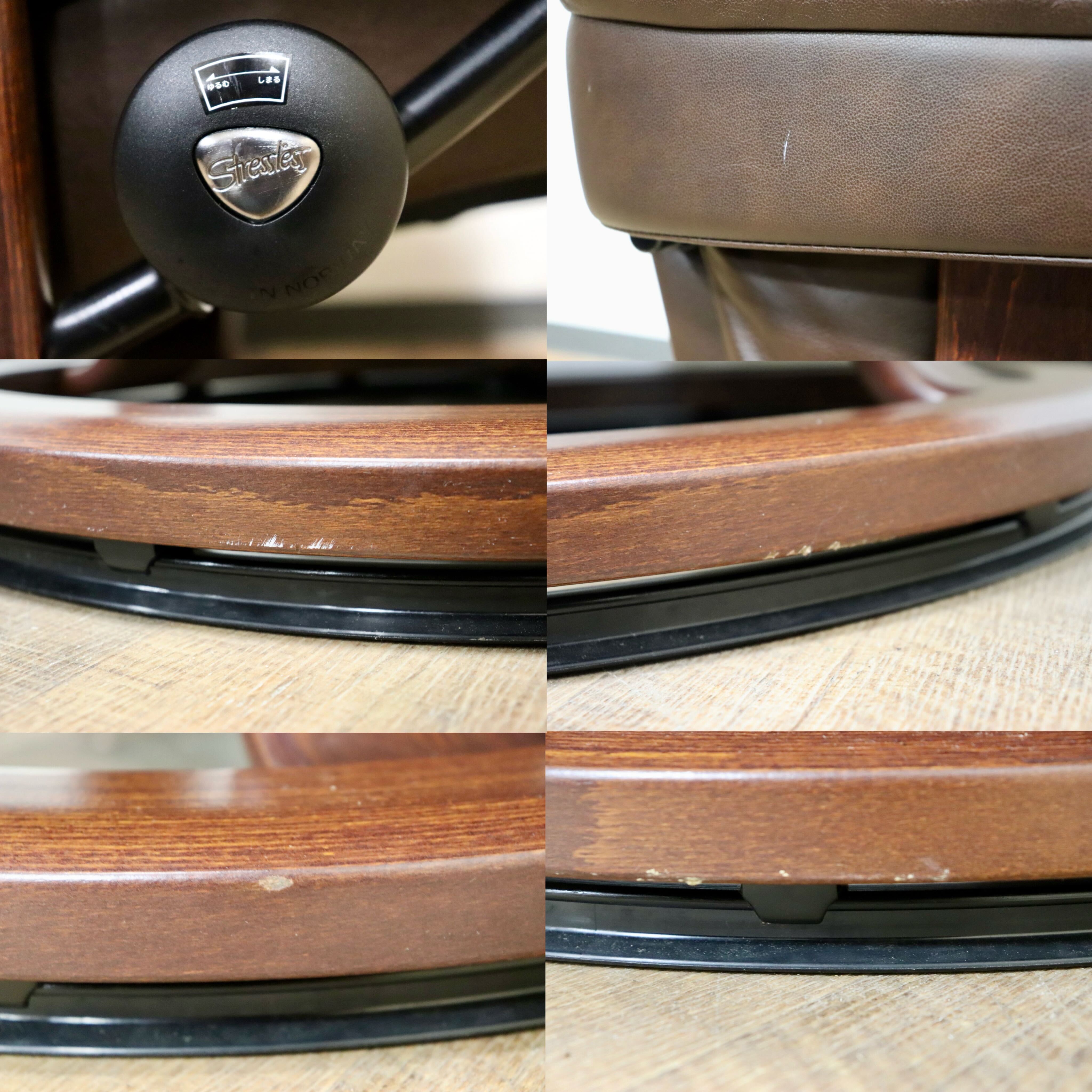 GMHN161○EKORNES / エコーネス RENO ストレスレス レノ パーソナルチェア リクライニングチェア 本革 ブラウン 北欧 ノルウェー Lサイズ