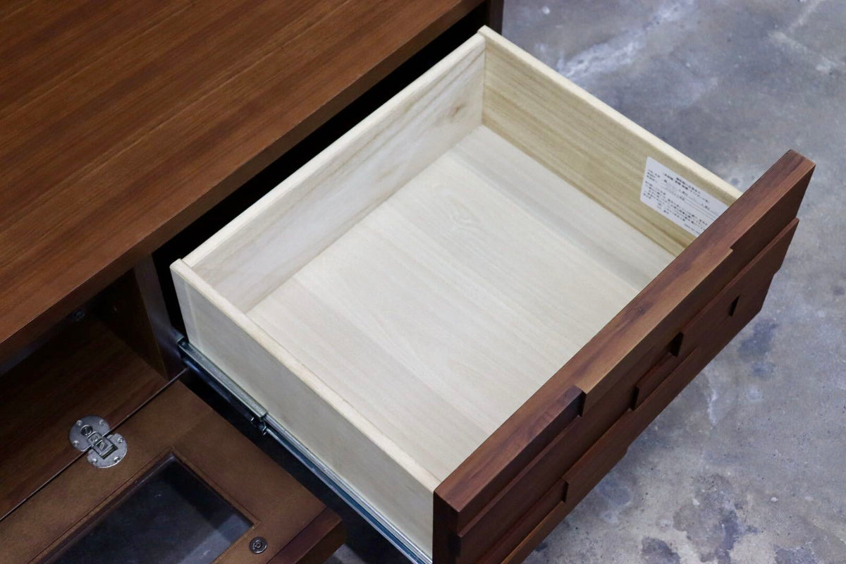 GMJK443◯シギヤマ家具 TORTE トルテ TVボード AVボード ローボード リビング収納 ウォールナット 北欧スタイル 希少 展示品