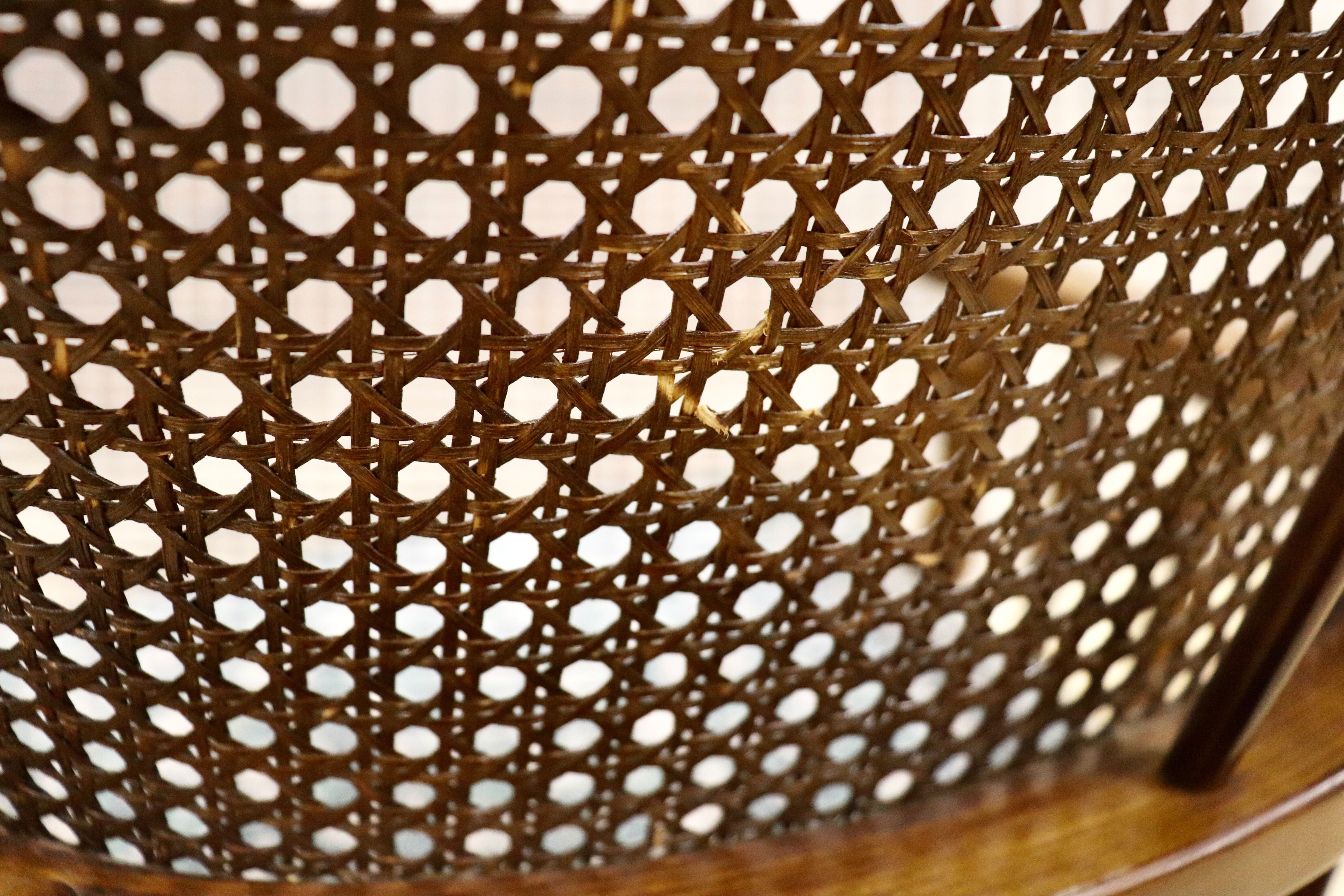 GMHK473F○karimoku / カリモク コロニアル アームチェア 椅子 ラウンジチェア シングルソファ ラタン 国産家具 レトロ ヴィンテージ