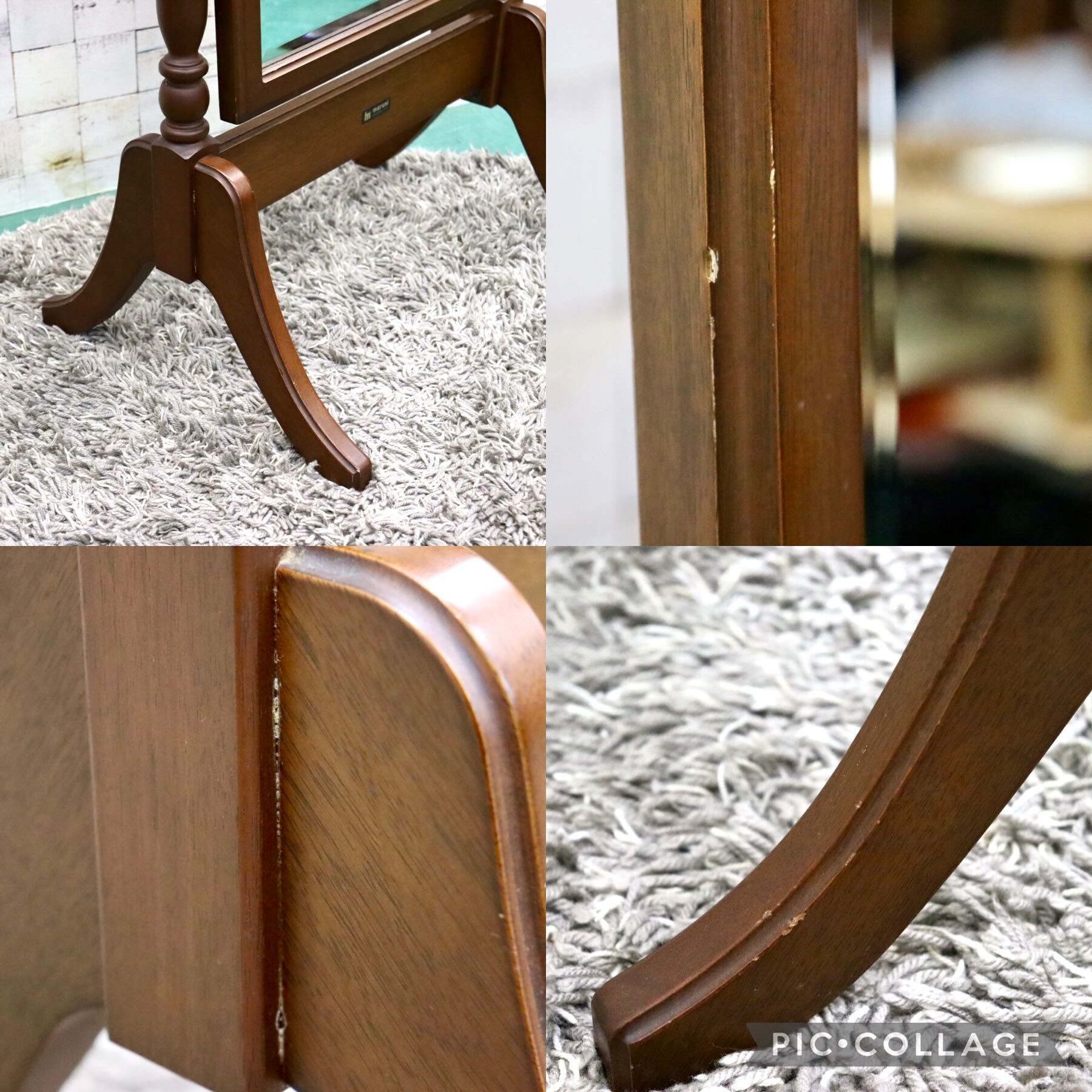 GMGS136○maruni / マルニ 地中海 スタンドミラー 全身鏡 姿見 クラシック ディレクトワール様式 約10万