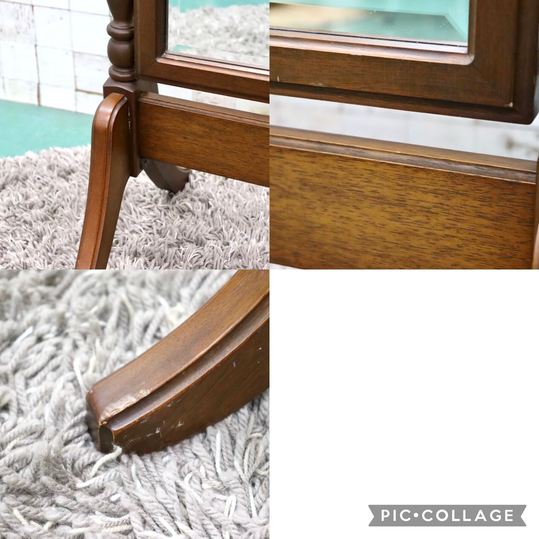 GMGS136○maruni / マルニ 地中海 スタンドミラー 全身鏡 姿見 クラシック ディレクトワール様式 約10万