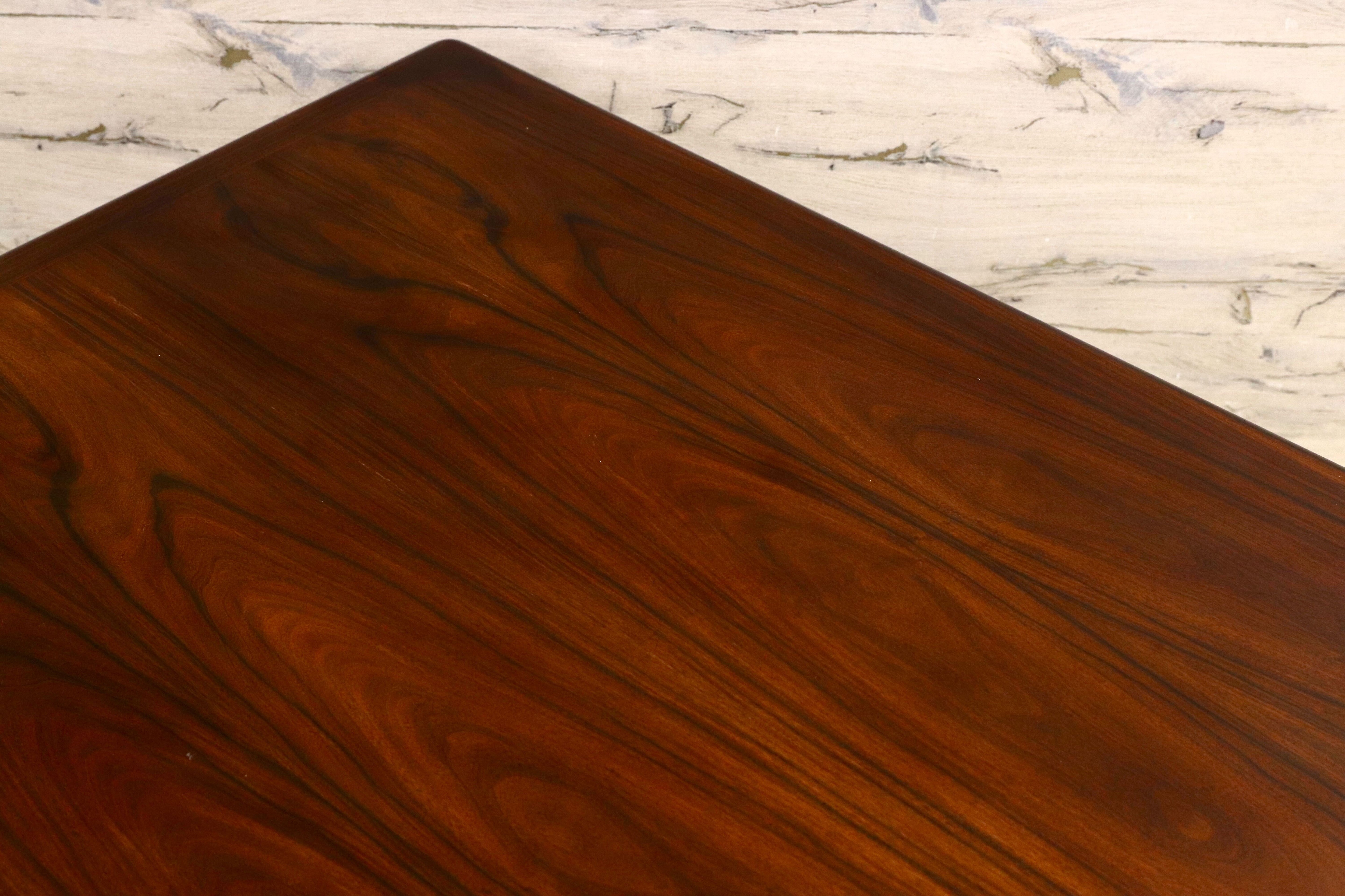 GMHS53○Dyrlund / デューロン 北欧 デンマーク ローズウッド センターテーブル リビングテーブル 応接机 北欧ヴィンテージ 稀少 約35万