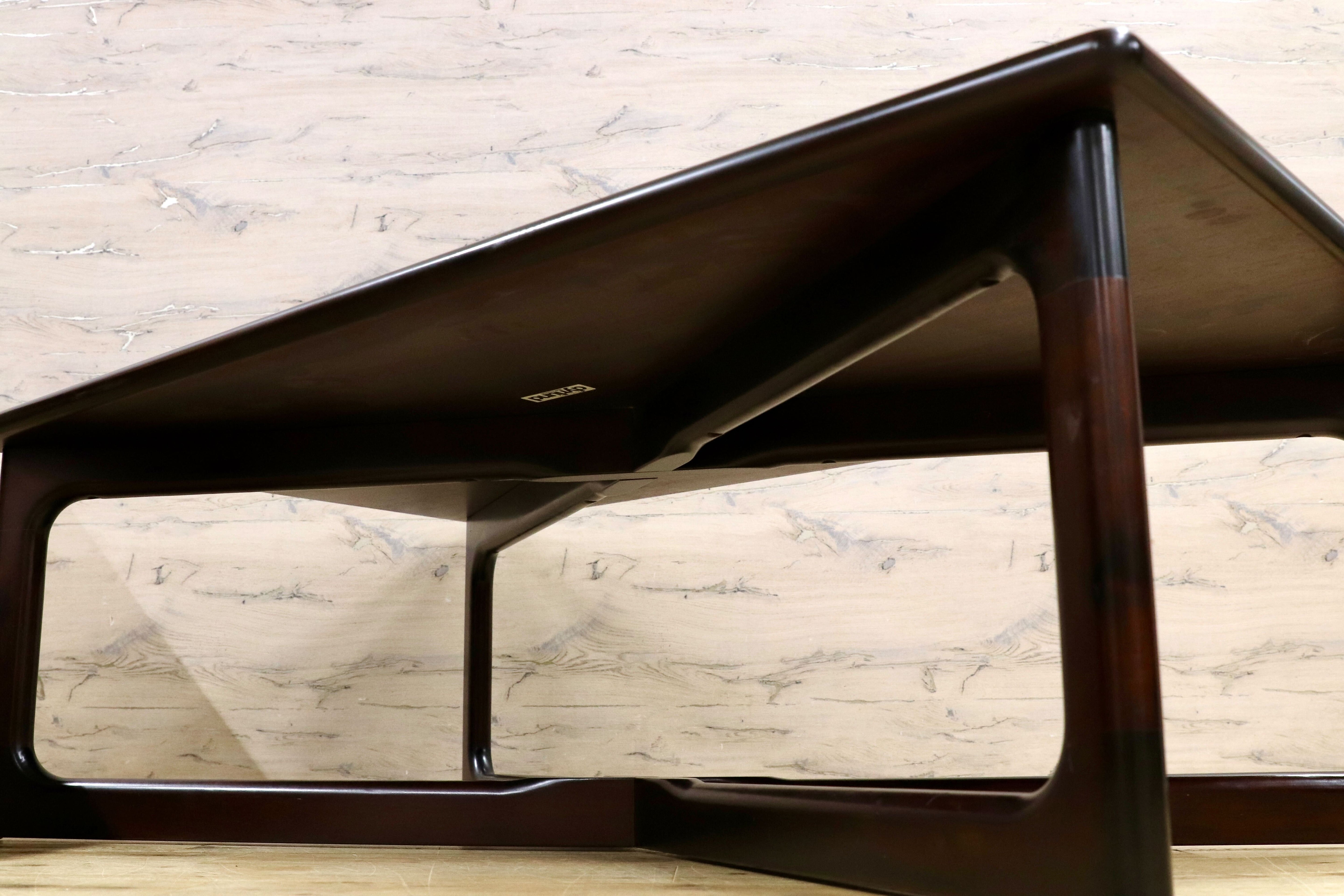 GMHS53○Dyrlund / デューロン 北欧 デンマーク ローズウッド センターテーブル リビングテーブル 応接机 北欧ヴィンテージ 稀少 約35万