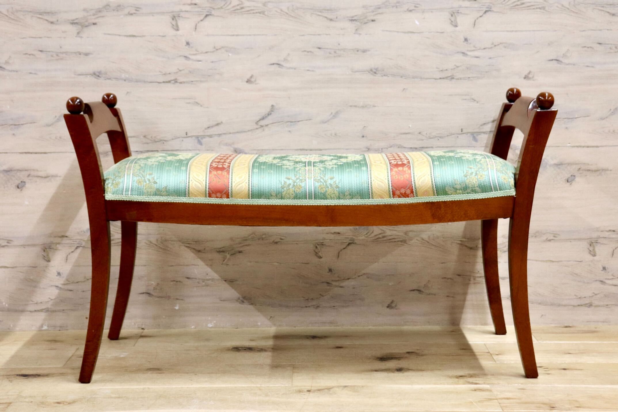 GMIH330○西洋 アンティーク スツール チェア 椅子 腰掛け ファブリック ヨーロピアン クラシック エレガント 展示品