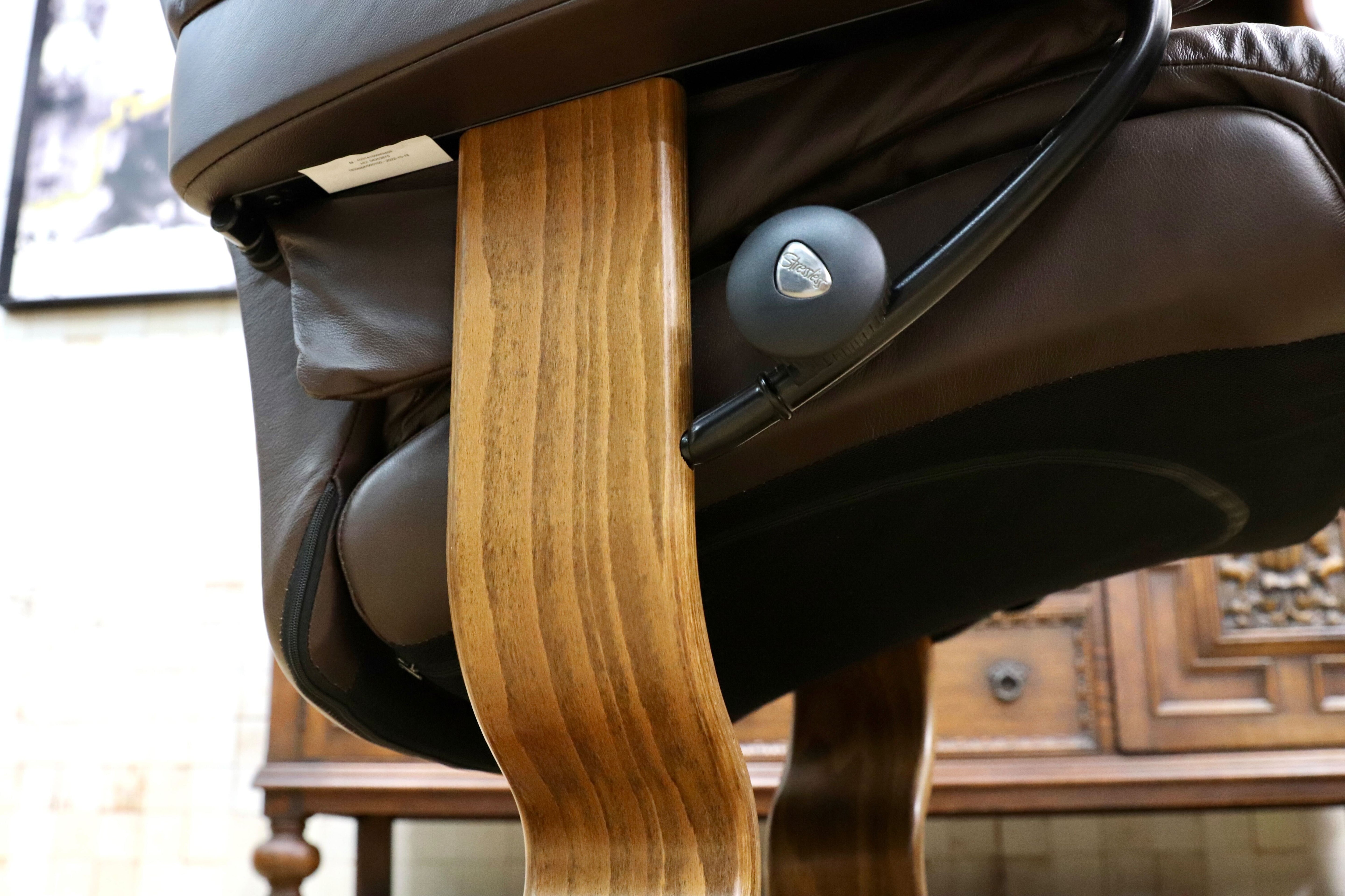 GMIK419B○EKORNES / エコーネス Reno レノ ストレスレスチェア Mサイズ パーソナルチェア オットマン付き 北欧 ノルウェー 定価約45万