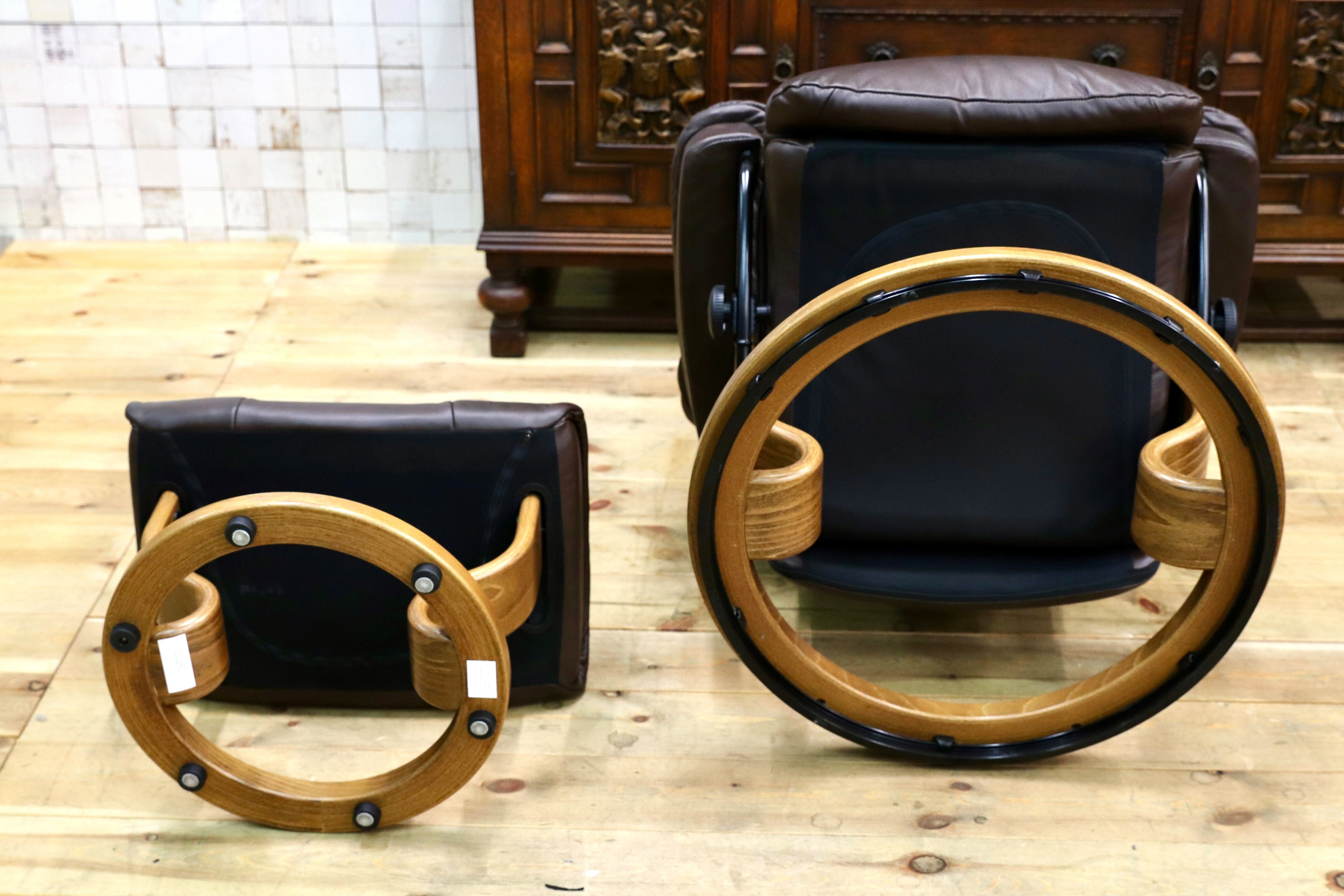 GMIK419B○EKORNES / エコーネス Reno レノ ストレスレスチェア Mサイズ パーソナルチェア オットマン付き 北欧 ノルウェー 定価約45万