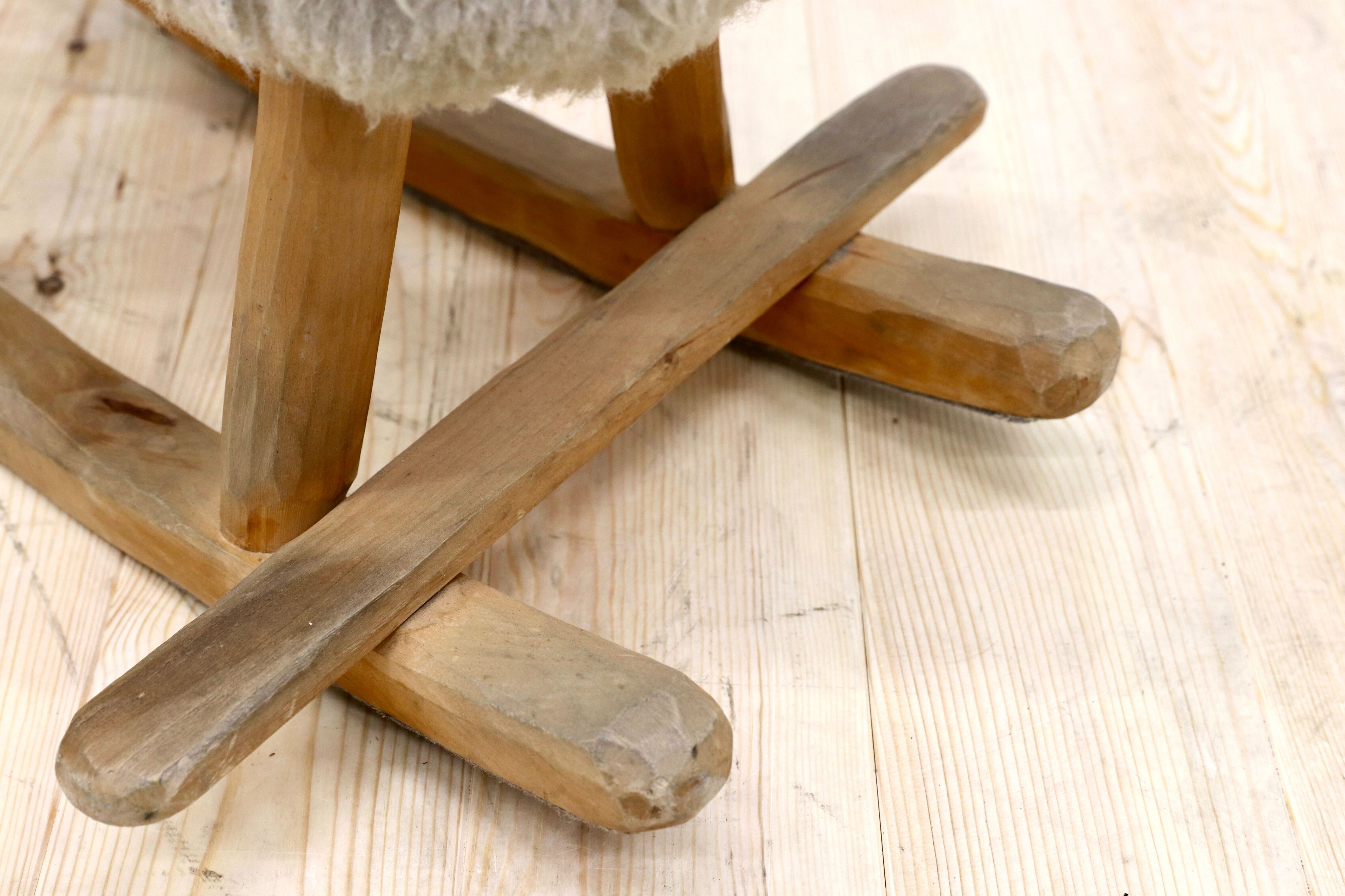 GMFS229○puu ja puu / プーヤプー 北欧家具 北欧ヴィンテージ 羊 スツール オブジェ ハンドメイド インテリア