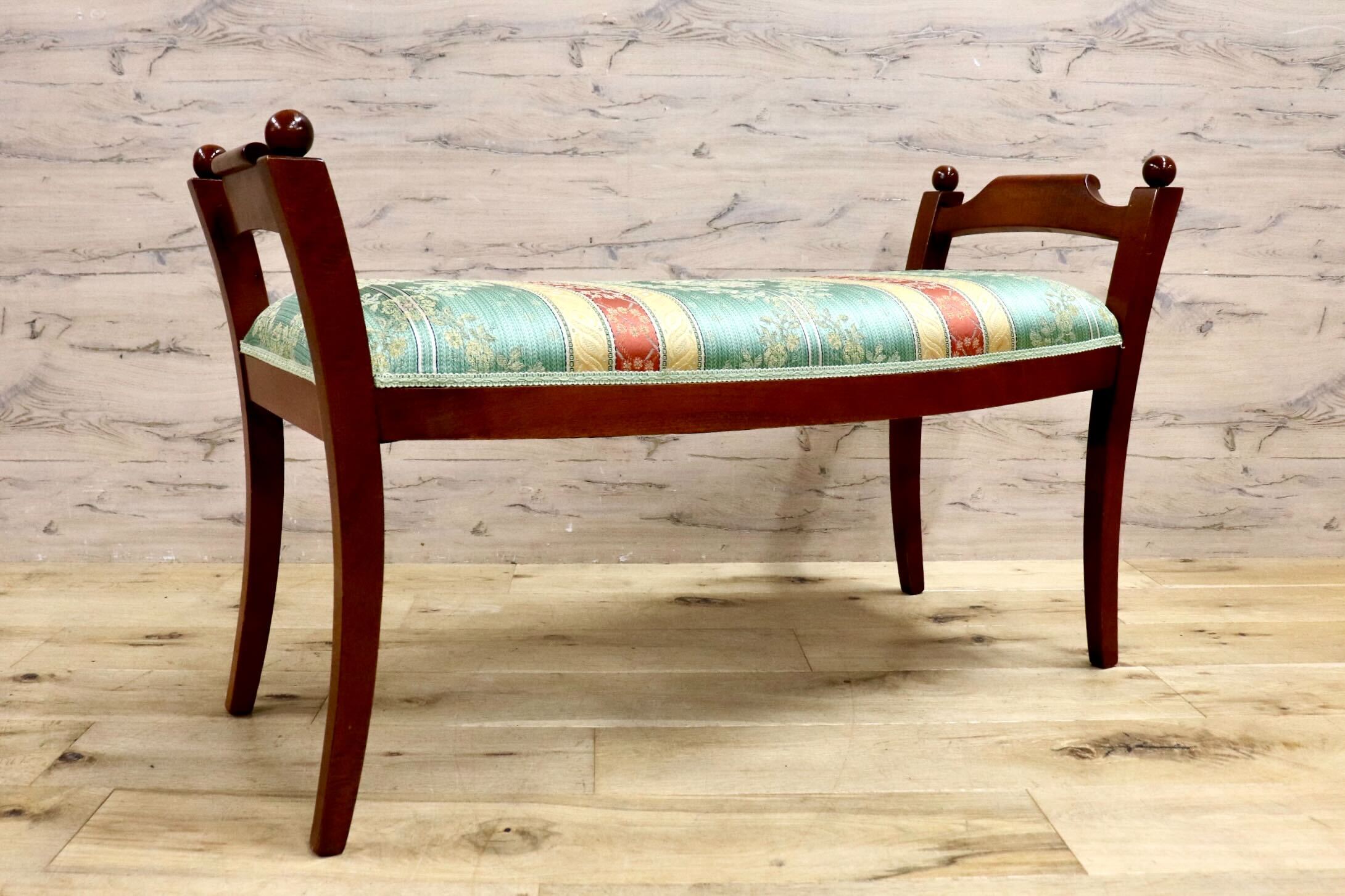 GMIH330○西洋 アンティーク スツール チェア 椅子 腰掛け ファブリック ヨーロピアン クラシック エレガント 展示品