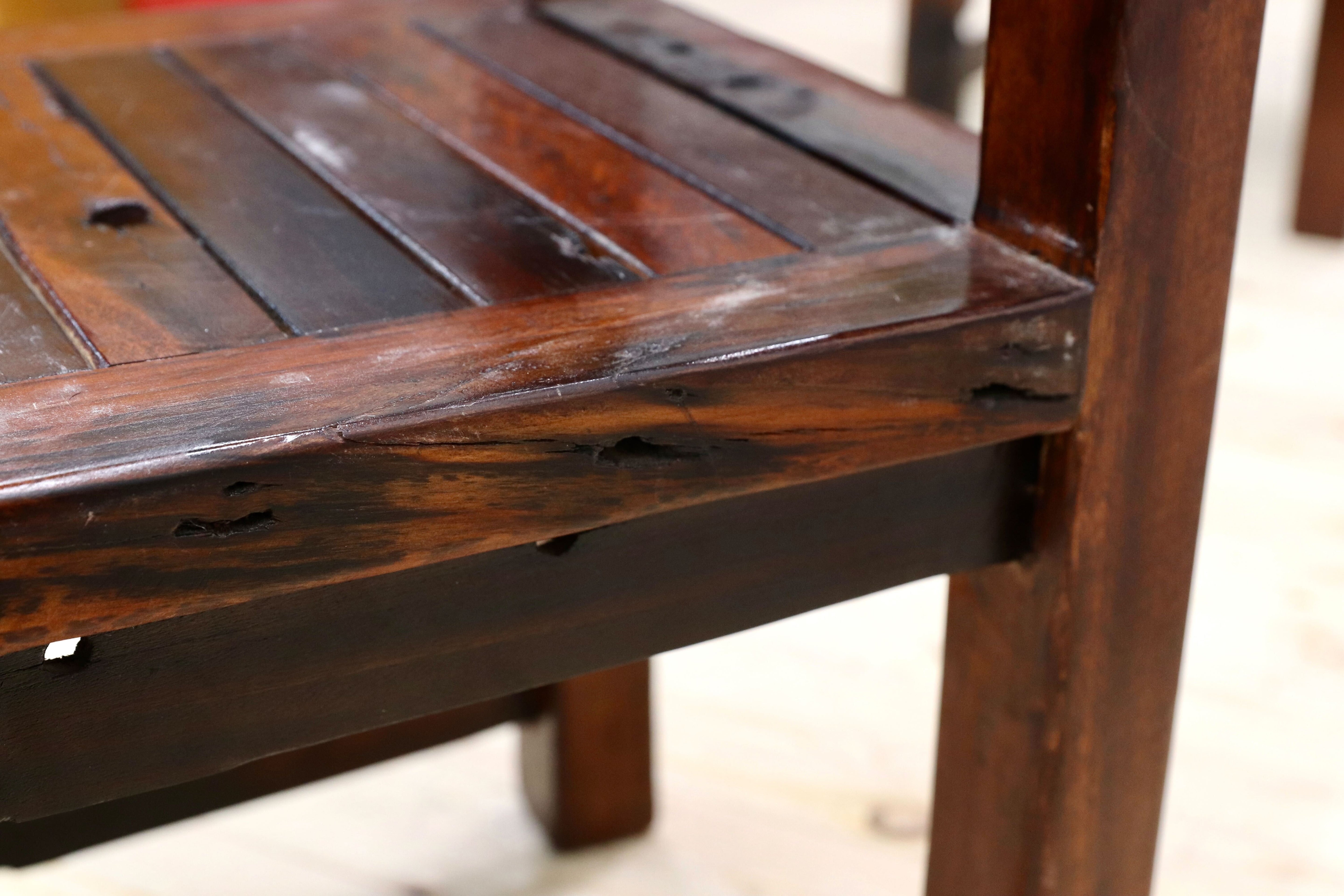 GMGK425A○アカシア 無垢材 サイドチェア ダイニングチェア 椅子 アジアン 民芸家具 ヴィンテージ リゾート バリ チェア