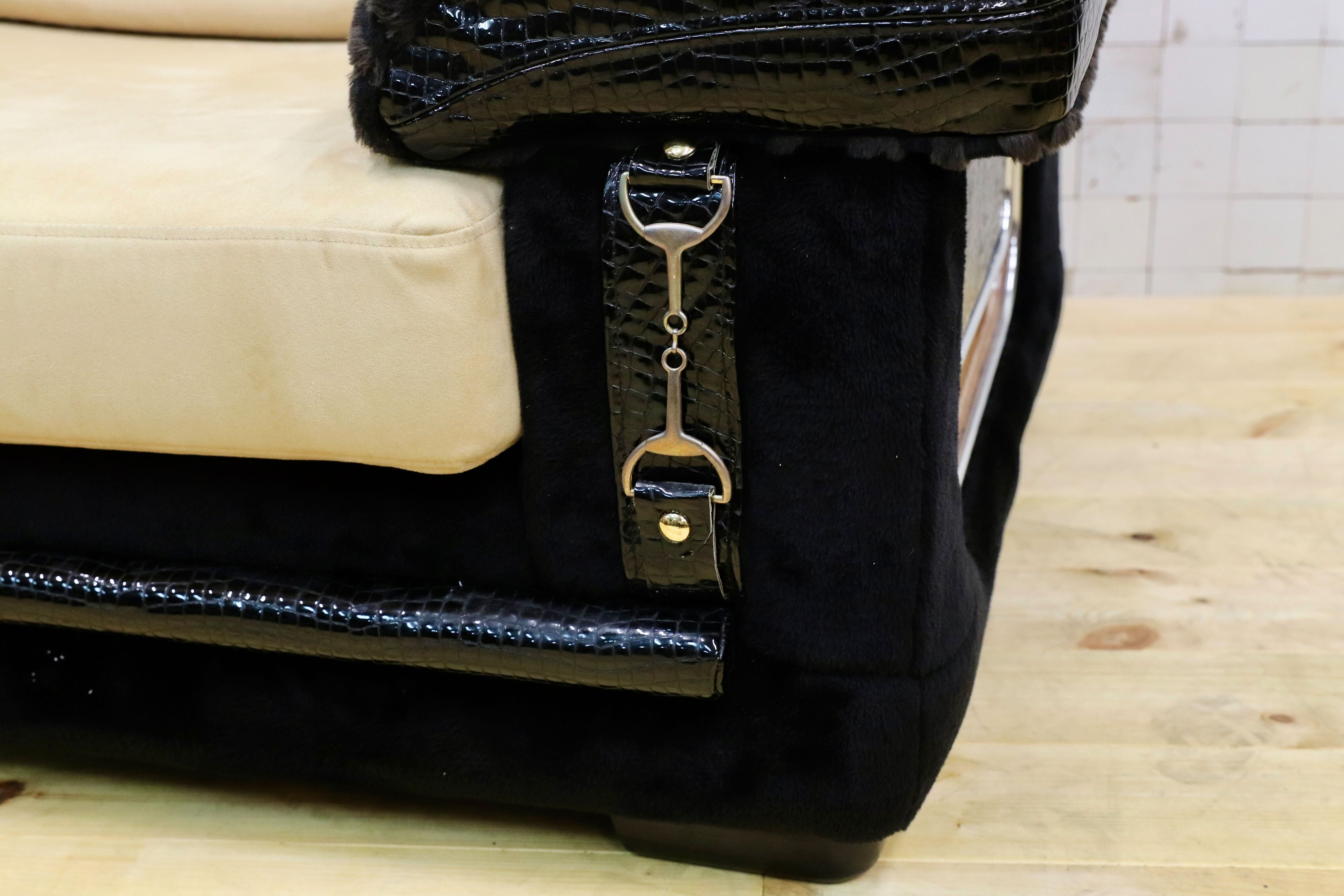 GMHK293C○Fromitaria / フォルミタリア Paolo GUCCI パオロ グッチ 1人掛けソファ シングルソファ イタリア最高峰 布張り クラシック