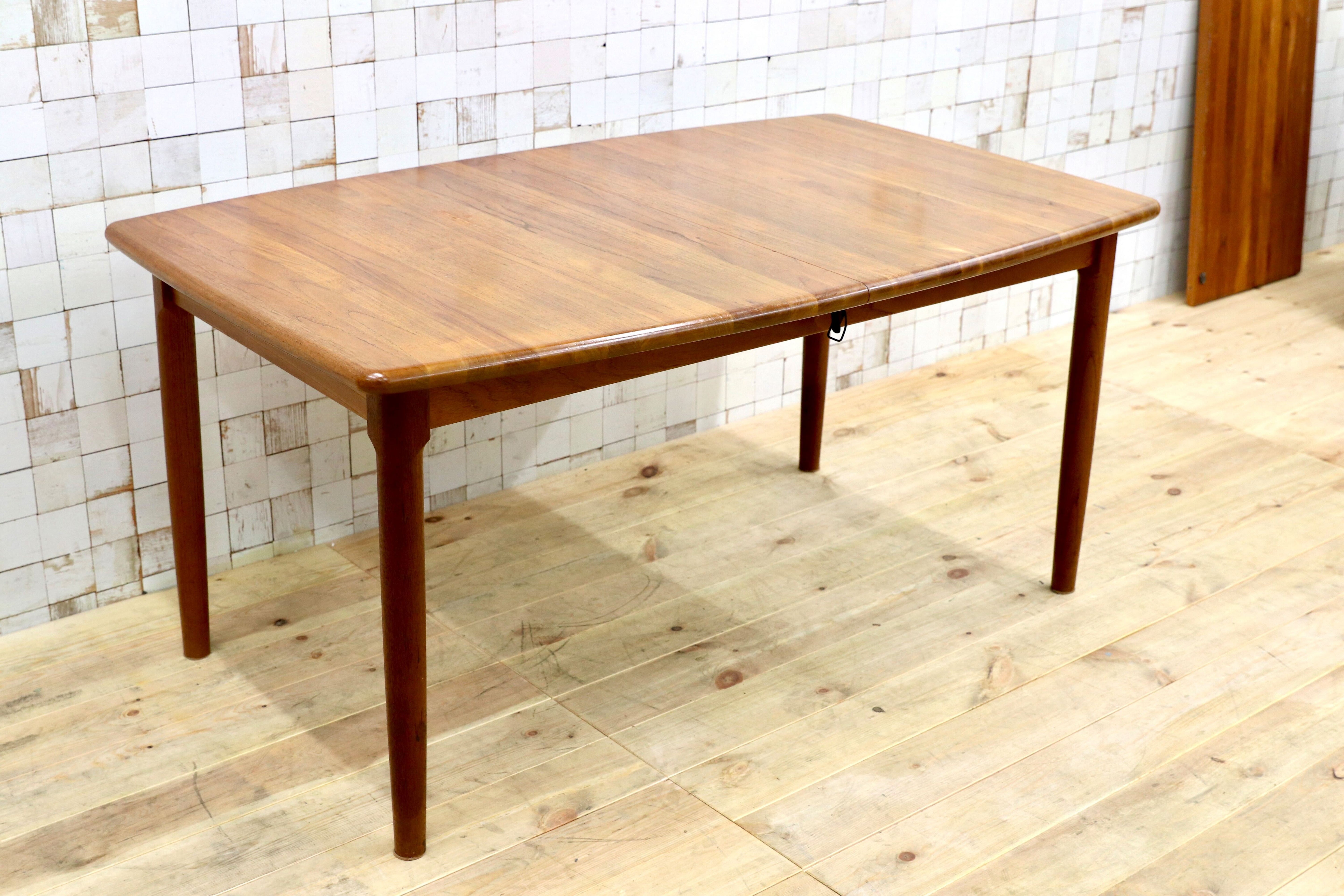 GMHH465○GUDME / グドメ ダイニングテーブル 食卓テーブル チーク無垢材 北欧ヴィンテージ 北欧家具 デンマーク製 稀少