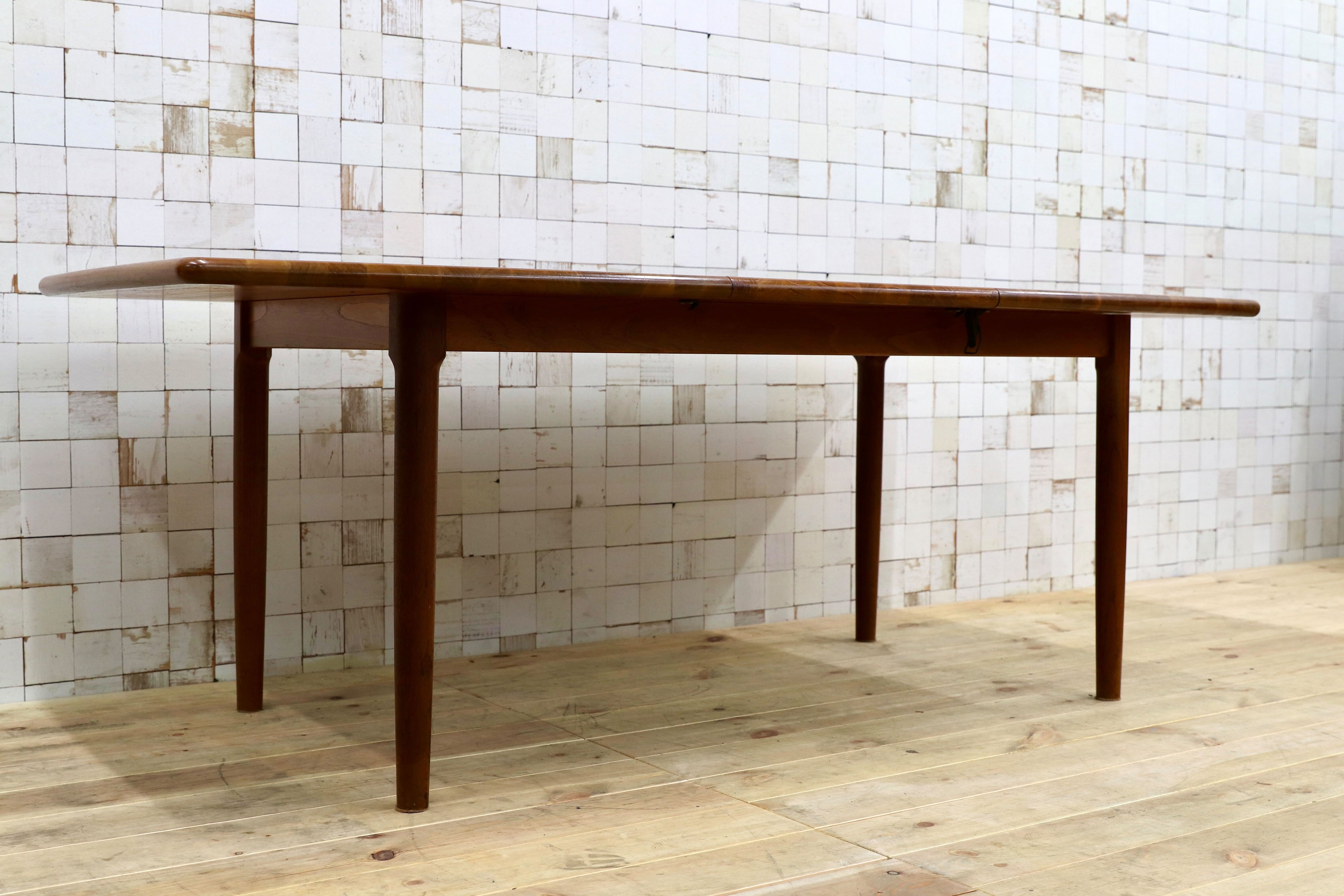 GMHH465○GUDME / グドメ ダイニングテーブル 食卓テーブル チーク無垢材 北欧ヴィンテージ 北欧家具 デンマーク製 稀少