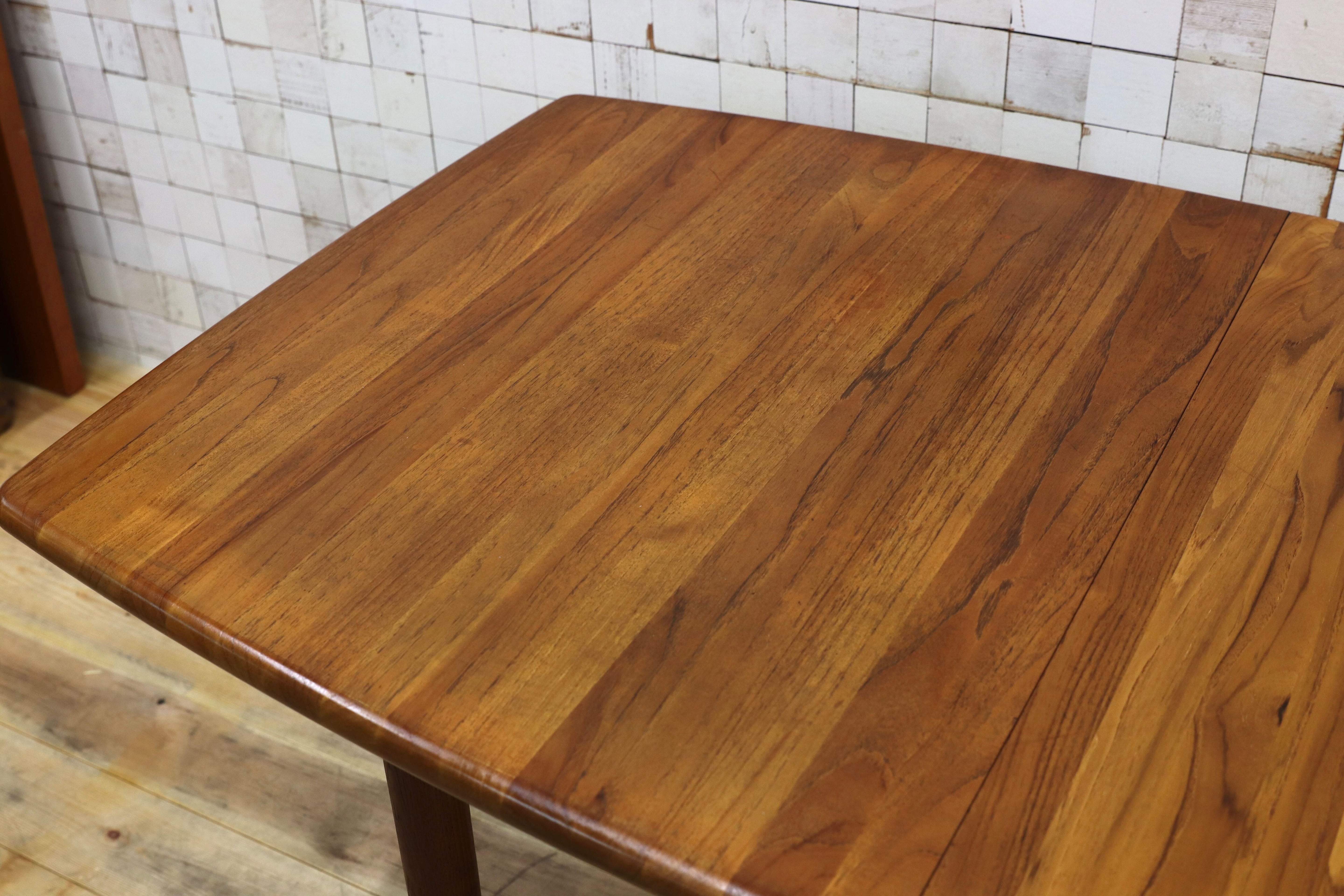 GMHH465○GUDME / グドメ ダイニングテーブル 食卓テーブル チーク無垢材 北欧ヴィンテージ 北欧家具 デンマーク製 稀少