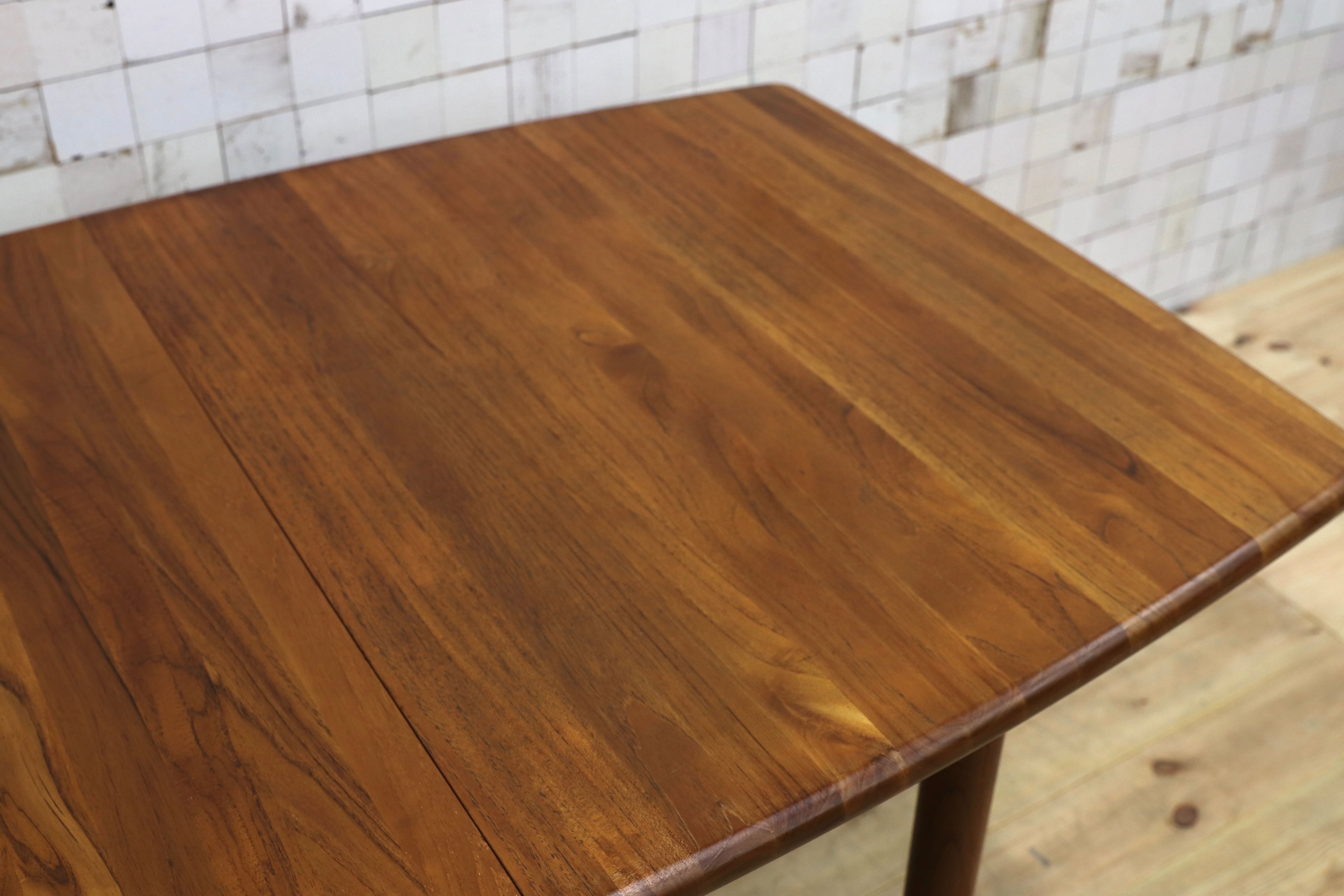 GMHH465○GUDME / グドメ ダイニングテーブル 食卓テーブル チーク無垢材 北欧ヴィンテージ 北欧家具 デンマーク製 稀少