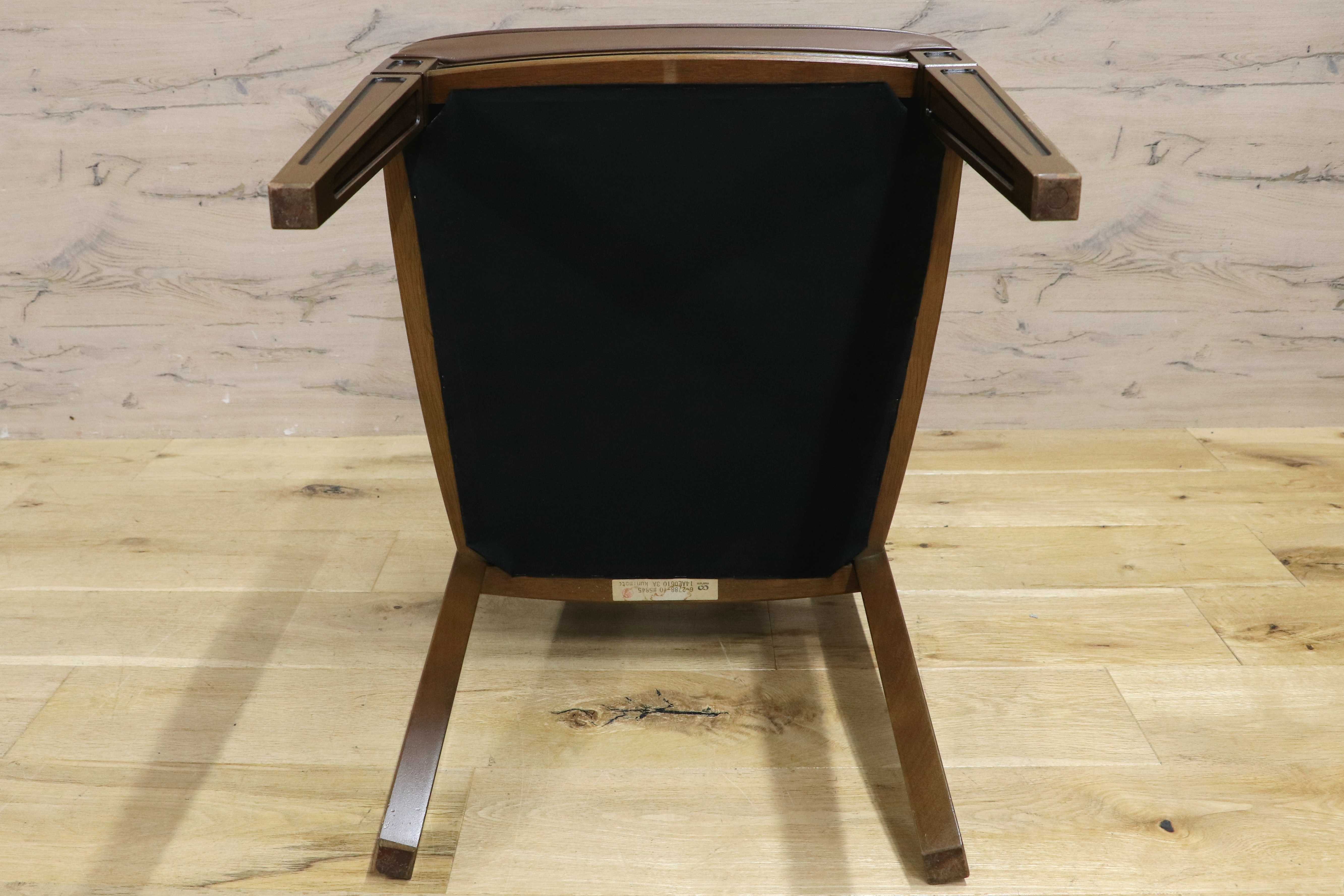 GMIH191○maruni / マルニ ROYAL ロイヤル 地中海 ロベール レザー 椅子 ダイニングチェア クラシック 国産家具 ヨーロピアン 定価14.3万