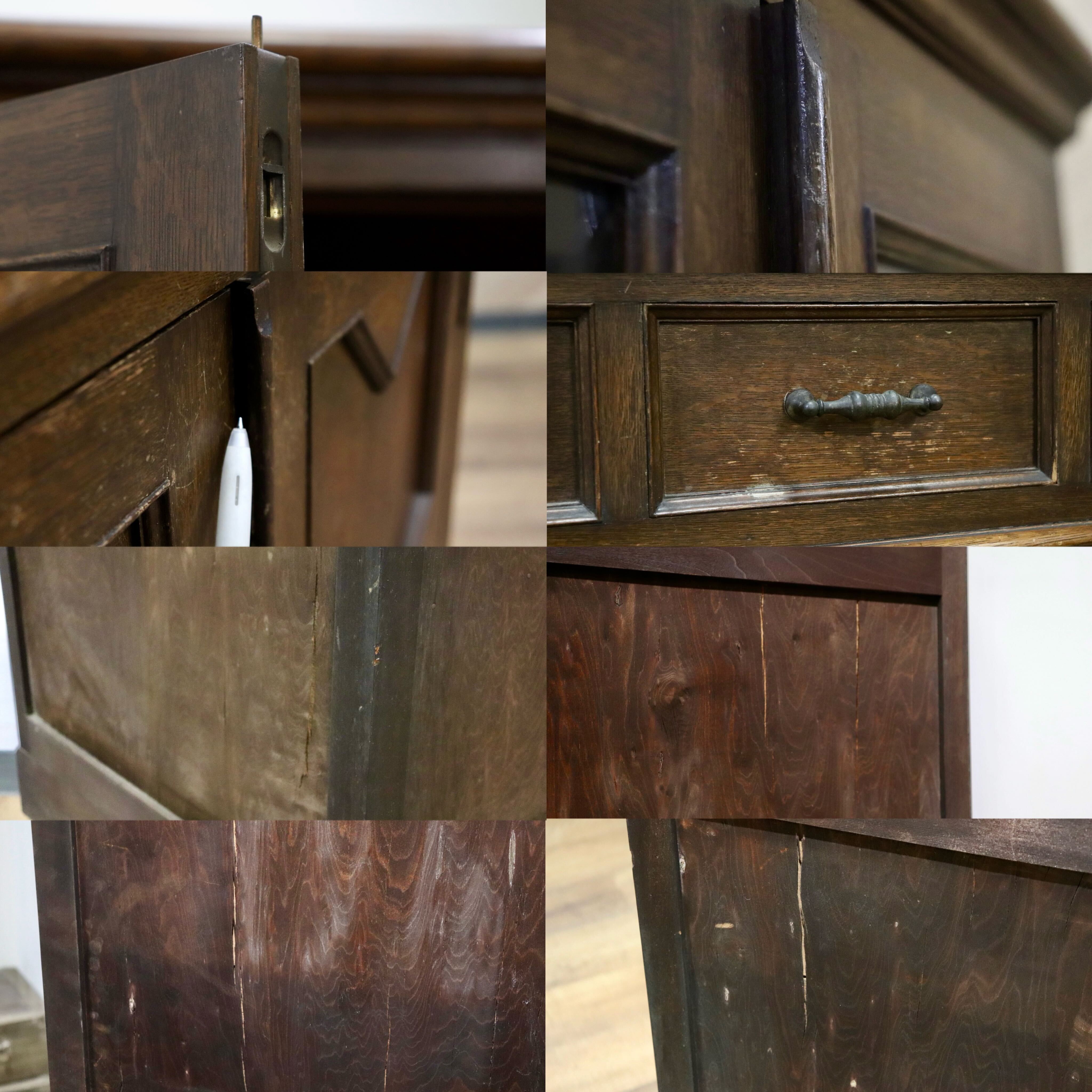 GMHS447○神戸家具 洋家具 コーナーキャビネット 飾り棚 収納家具 彫刻 クラシカル 和製ヴィンテージ レトロ アンティーク 検)永田良介