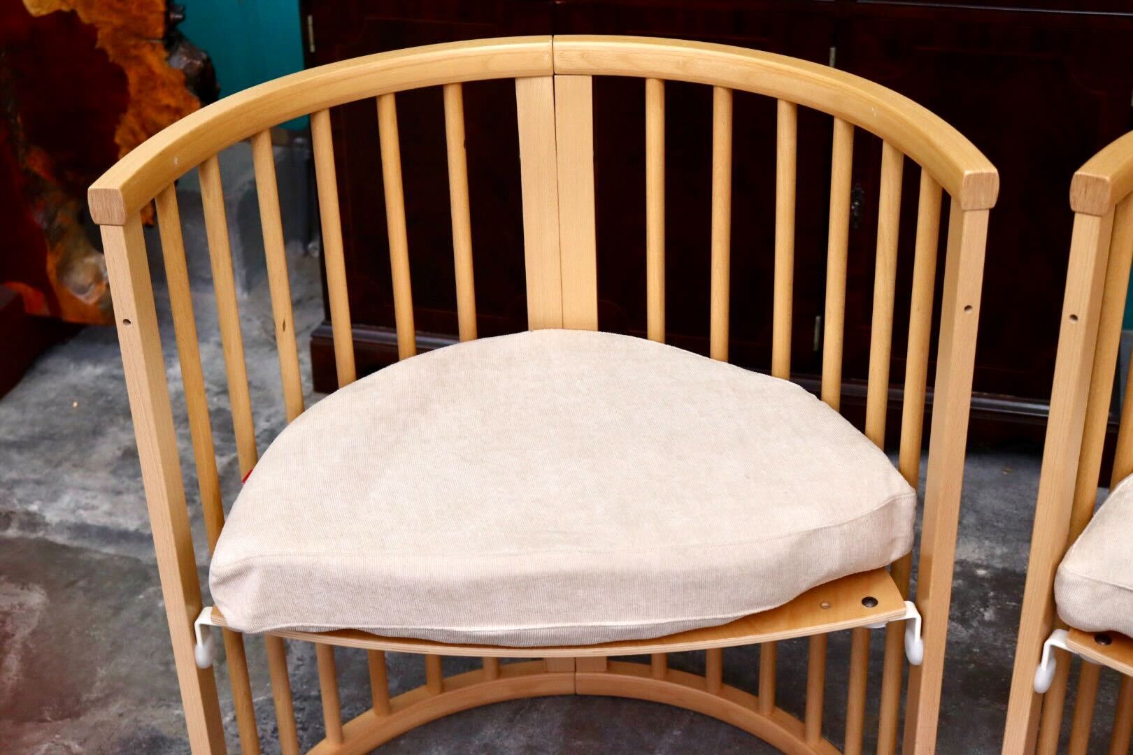 GMIH235B○Stokke / ストッケ Sleepi スリーピーチェア ベッドヘッド ダイニングチェア 2脚セット 木製 ベビーベッド 北欧家具