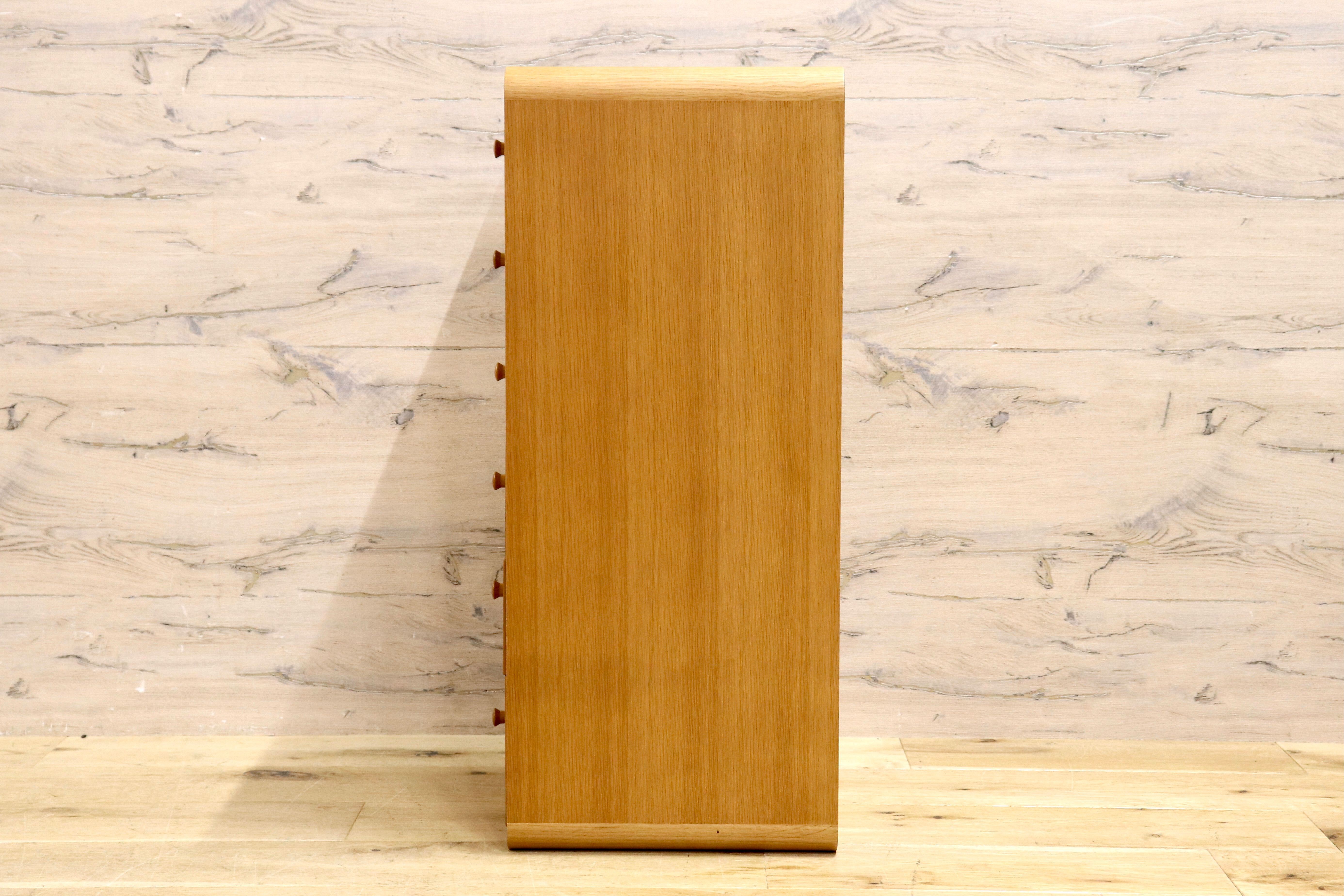 GMIS176○nissin / 日進木工 BRICK BLOCK ブリックブロック 6段チェスト ミニチェスト 引き出し 収納家具 木製家具 飛騨高山