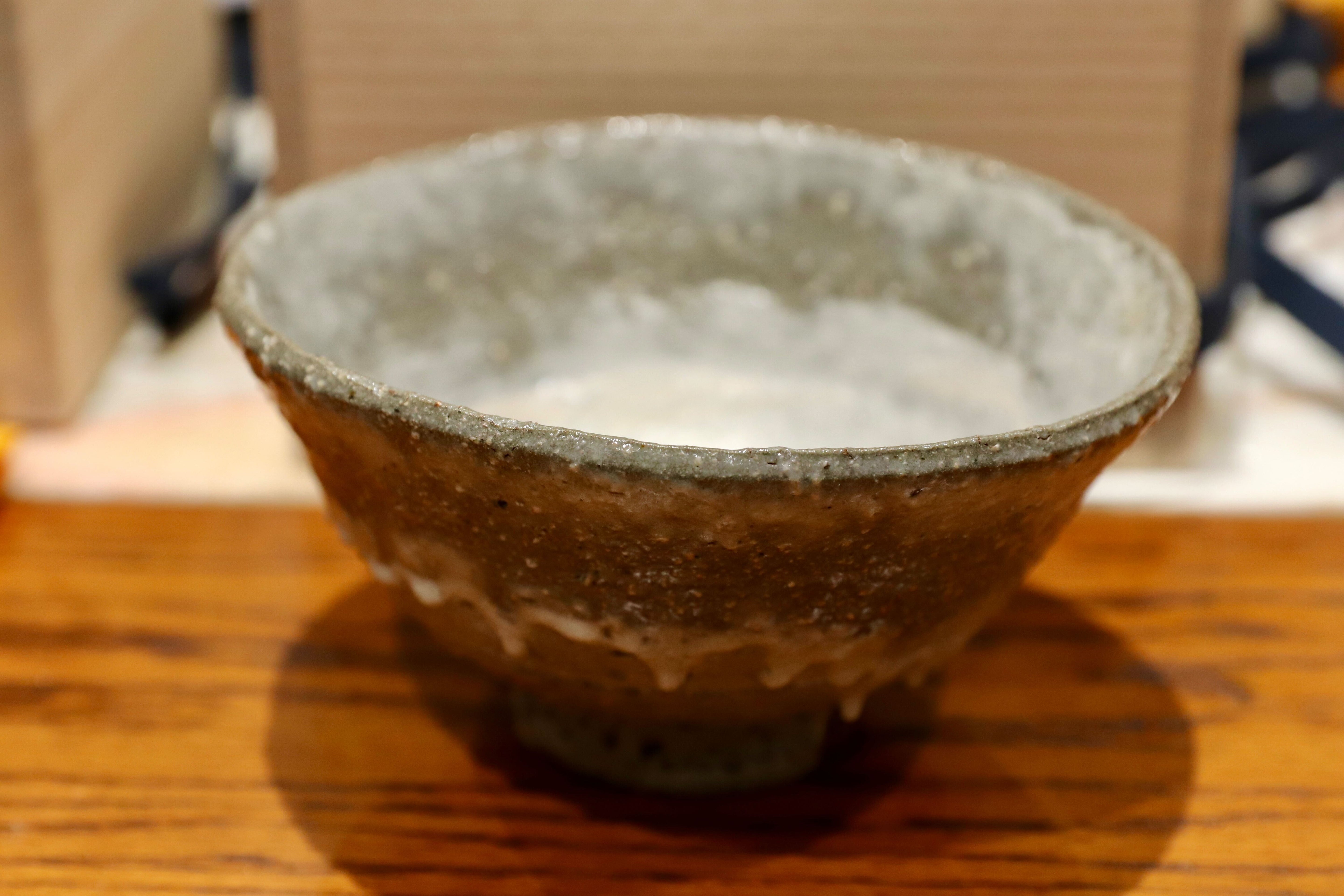 GMIO167○北村圭泉 圭泉窯 刷毛目茶碗 最高級 丹波焼 丹波篠山 陶磁器 未使用