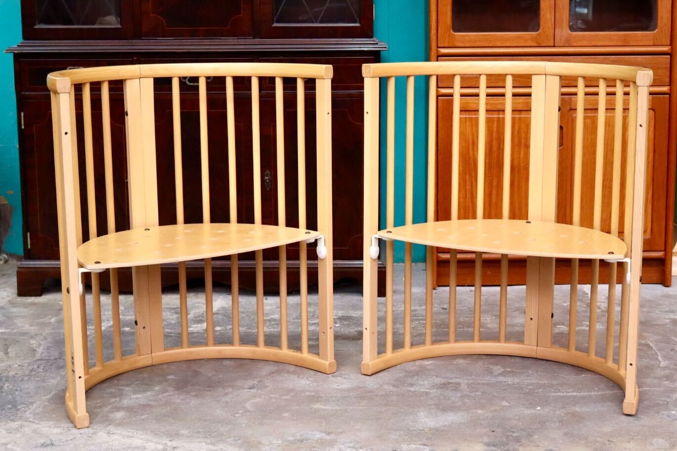 GMIH235B○Stokke / ストッケ Sleepi スリーピーチェア ベッドヘッド ダイニングチェア 2脚セット 木製 ベビーベッド 北欧家具