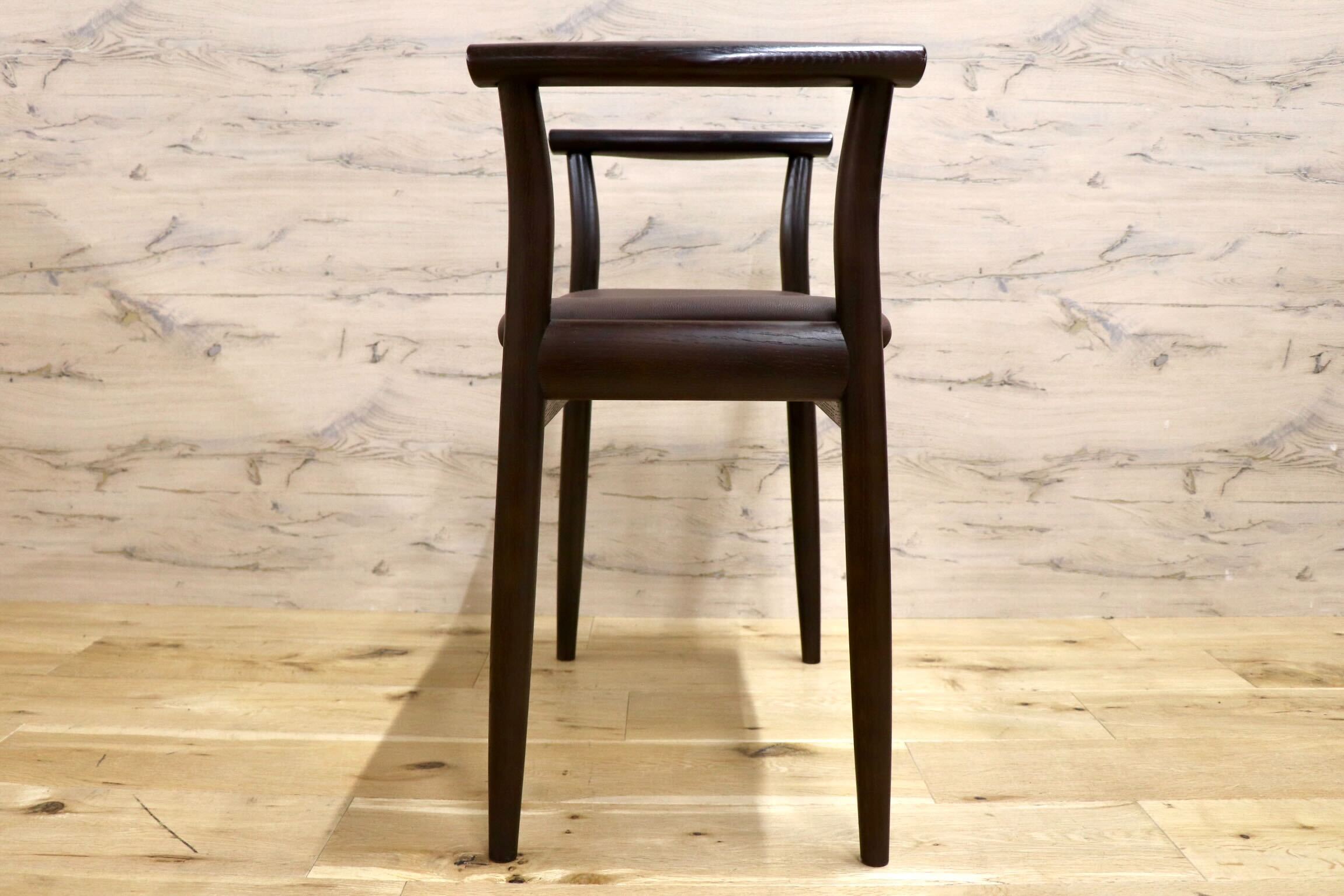 GMIS550◯maturite / マチュリテ Po Chair ポーチェアー オーク材 サイドチェア コンパクトスツール 定価約8.14万 飛騨産業 HIDA キツツキ