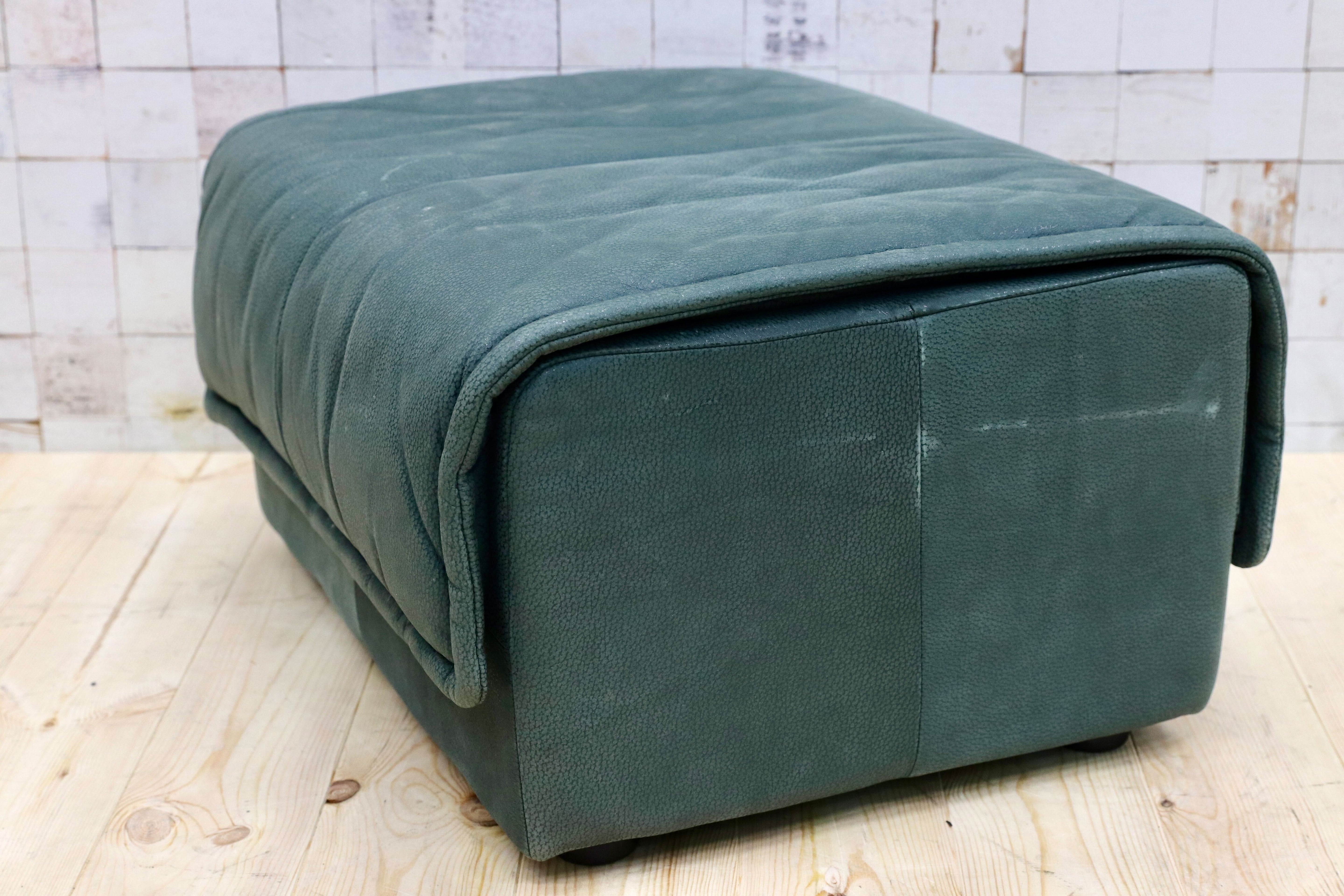 GMFT142○rossi di albizzate / ロッシディアルビザーテ IDC大塚家具 イタリア製 ヴィンテージ 本革 オットマン フットスツール 最高級