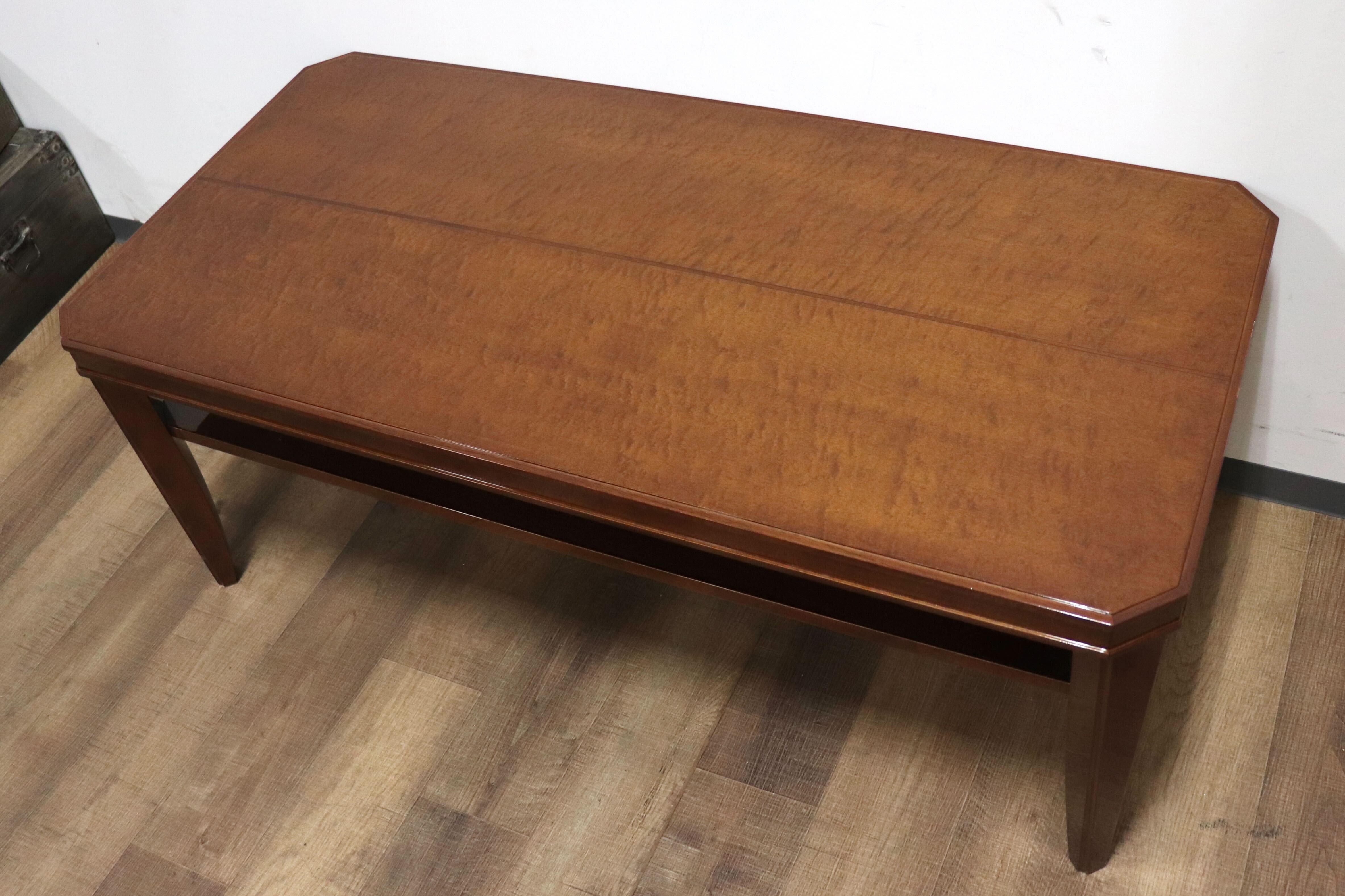 GMHK195○MORISHIGE / モリシゲ グランロゼ センターテーブル リビングテーブル 机 樺材 クラシック IDC大塚家具 定価約19万