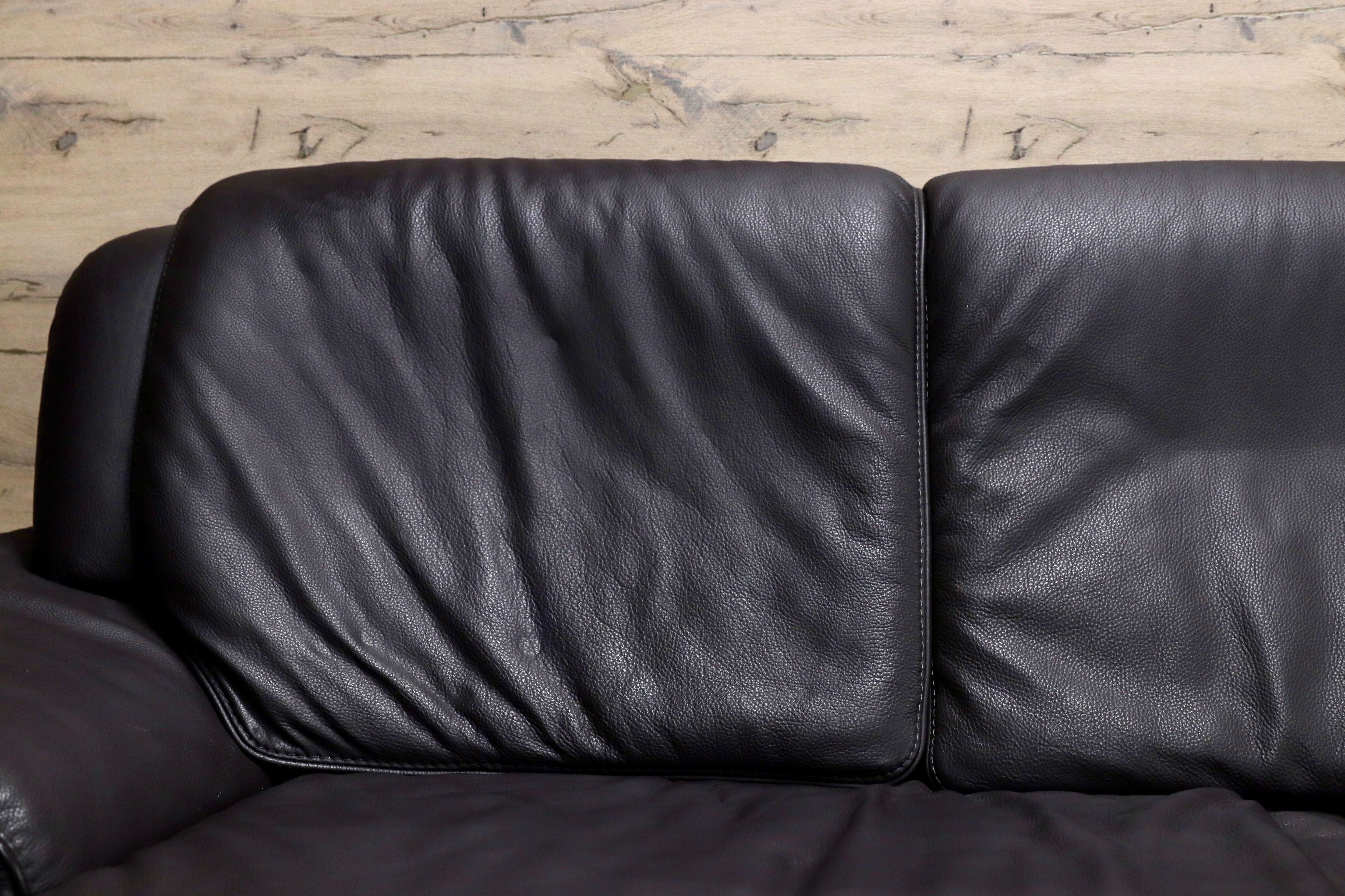 GMIK905B○himolla / ヒモラ パシフィック 3人掛けソファ トリプルソファ 総本革 ダークブラウン ドイツ IDC大塚家具 最高級 定価約80万