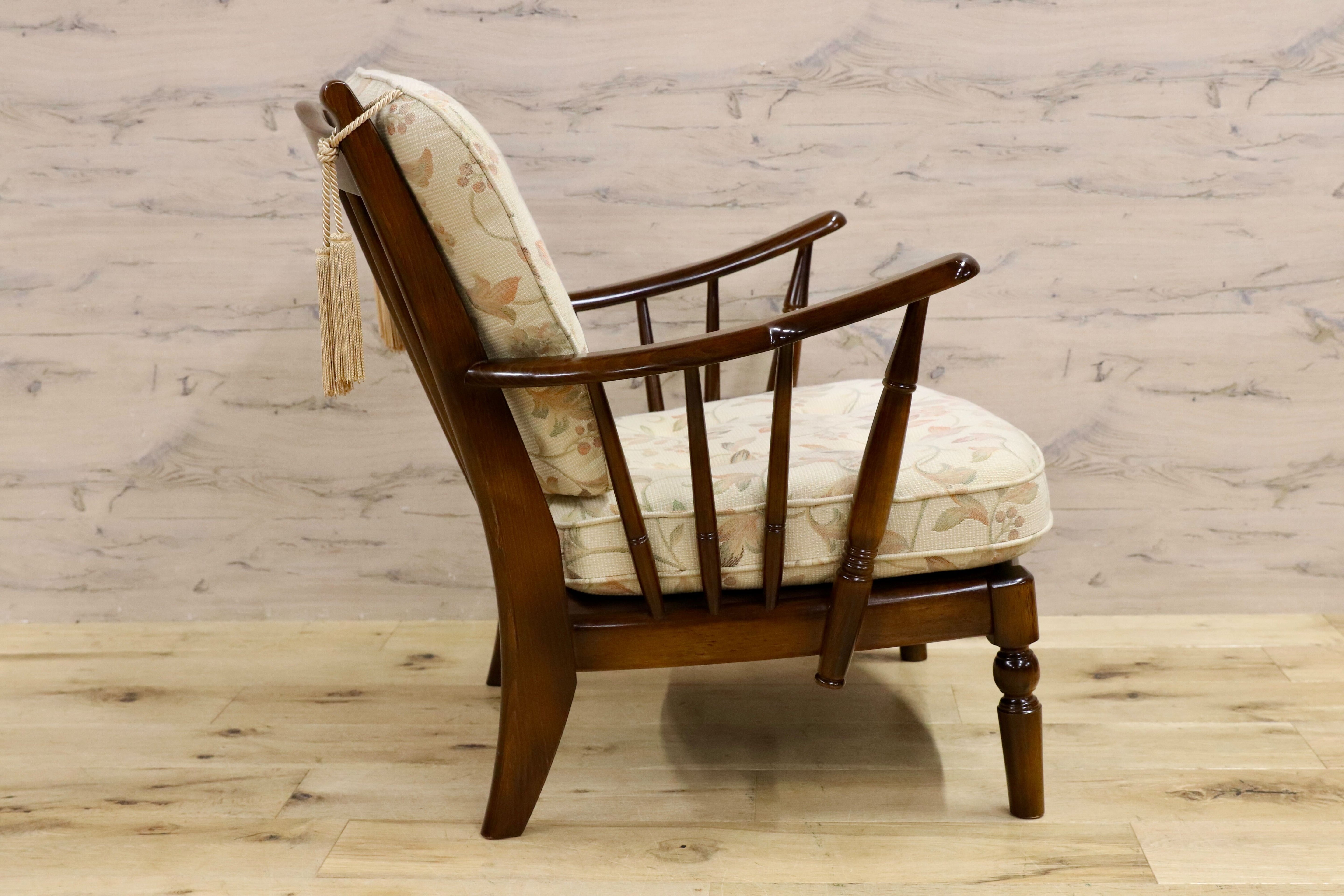 GMHN185○karimoku / カリモク コロニアル アームチェア 椅子 ラウンジチェア 国産家具