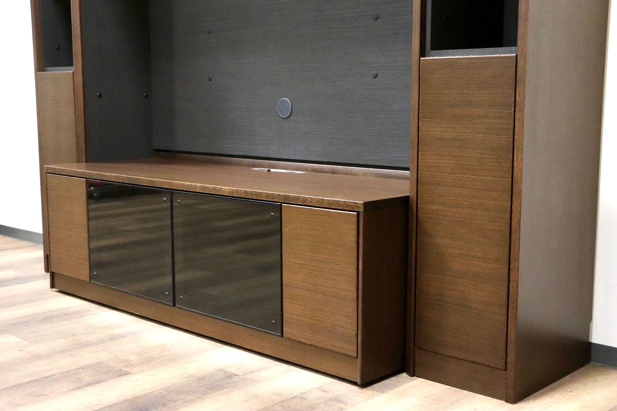 GMGK93○karimoku / カリモク ピオグランデ 壁面 TVボード AVボード リビングボード キャビネット 収納家具 モダン 定価約56万 展示品