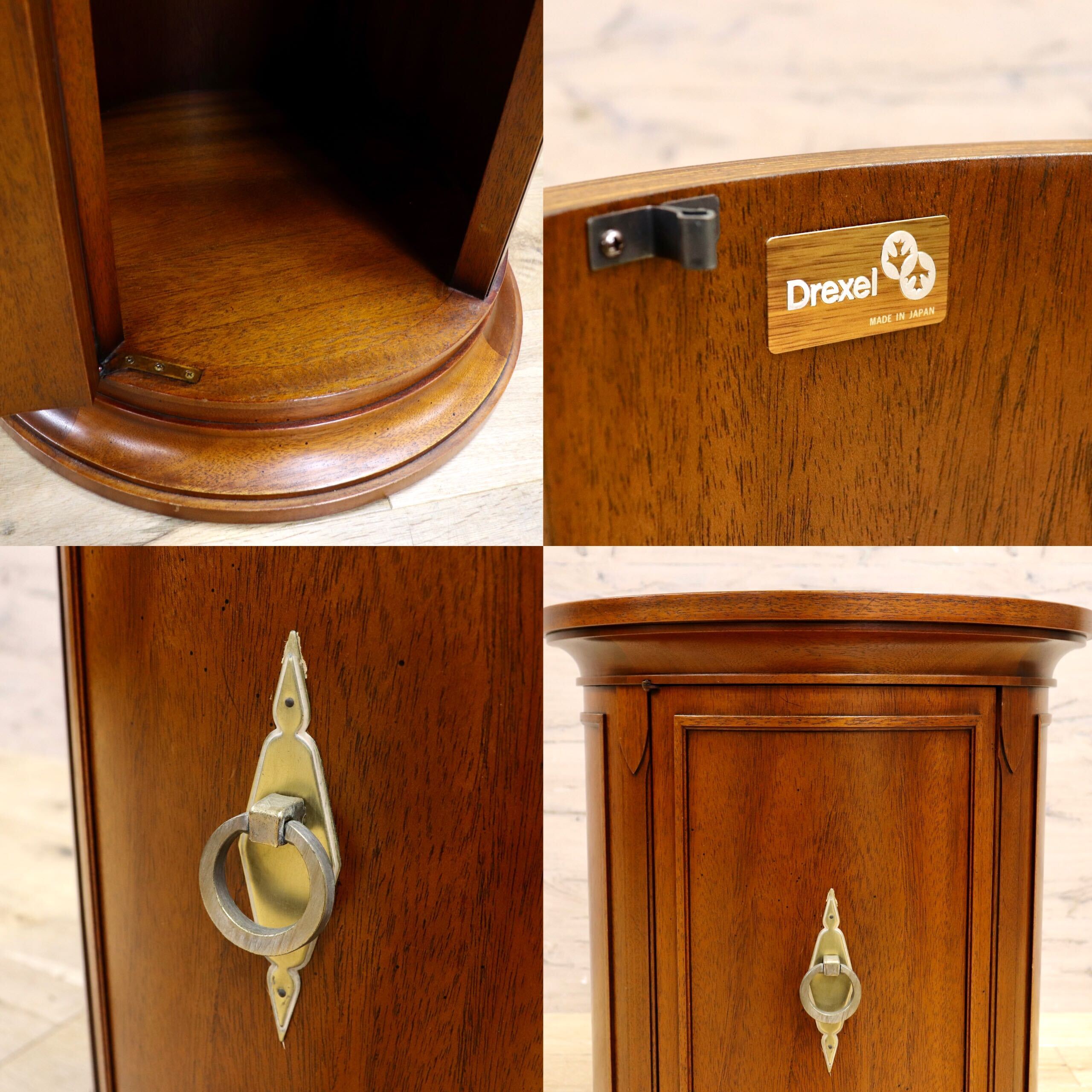 GMIK668A○DREXEL HERITAGE / ドレクセルヘリテイジ TRIUNE トライユン ドラムテーブル サイドテーブル 飾り台 クラシック ヴィンテージ