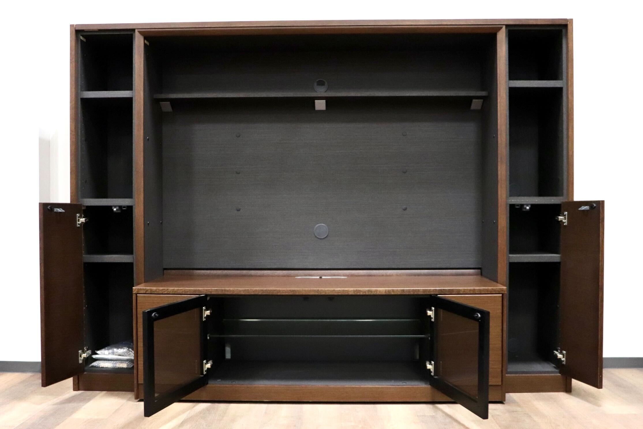 GMGK93○karimoku / カリモク ピオグランデ 壁面 TVボード AVボード リビングボード キャビネット 収納家具 モダン 定価約56万 展示品